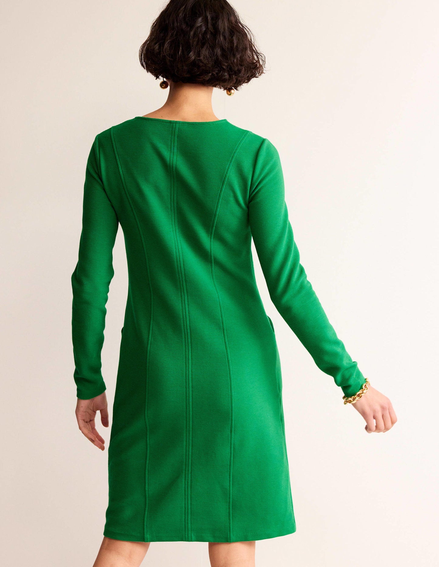 Ellen Ottoman-Kleid-Grünes Tamburin