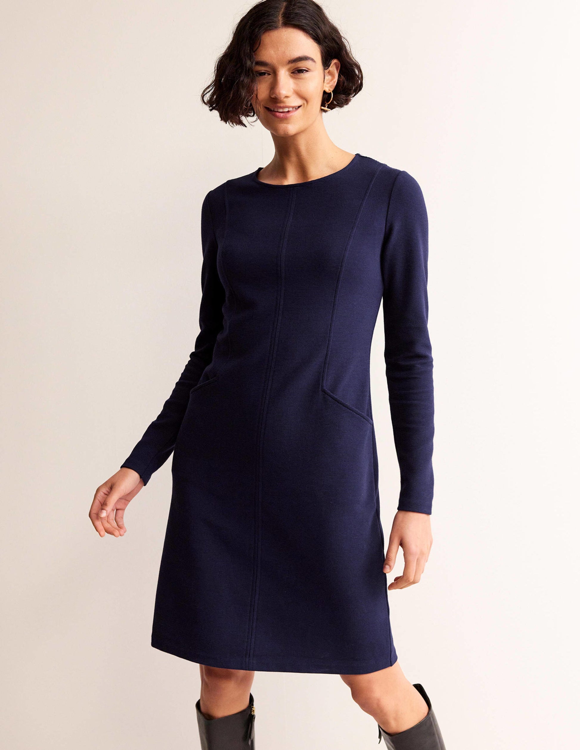 Ellen Ottoman Dress-Evening Blue-4
