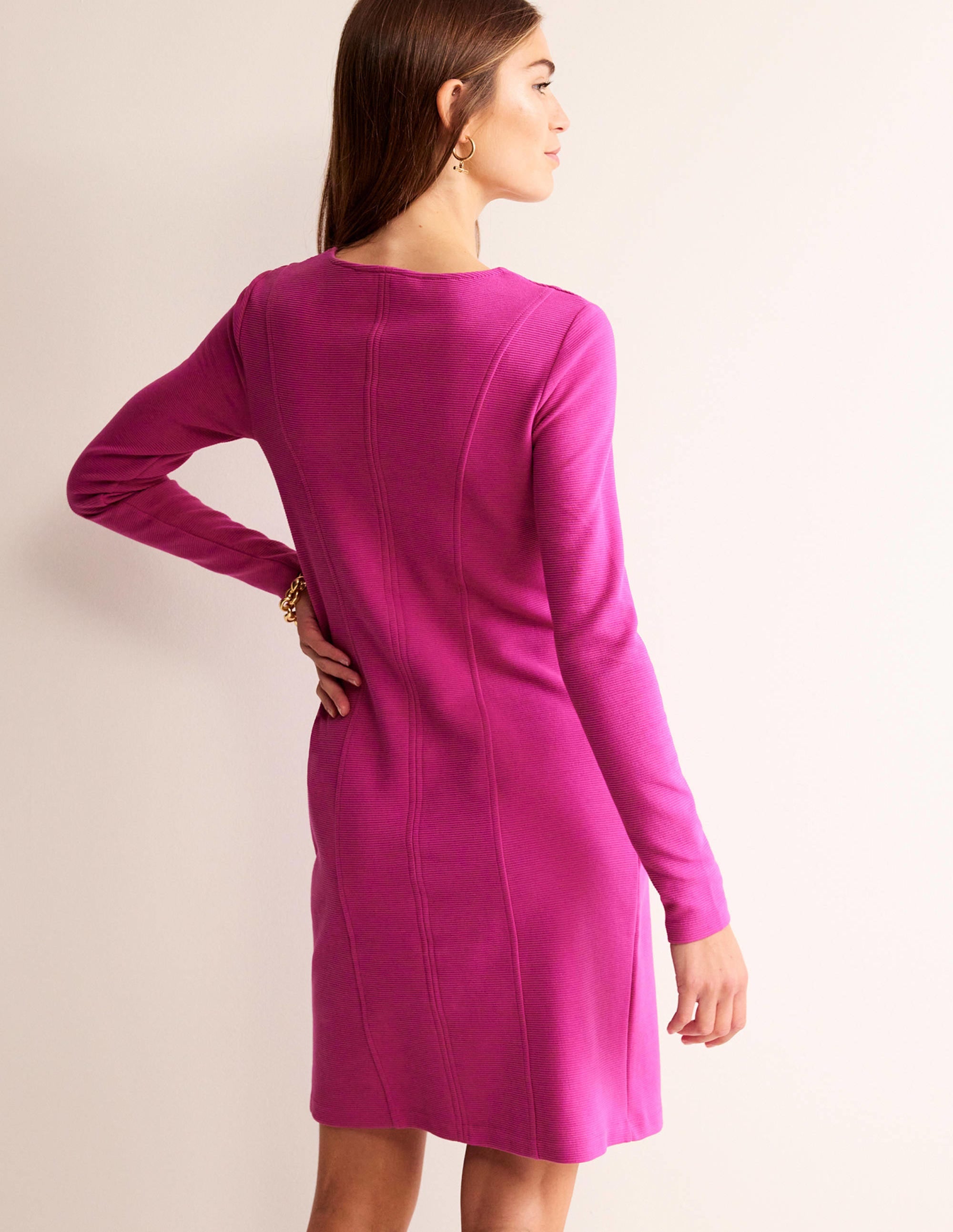 Ellen Ottoman-Kleid-Magenta - Image 3