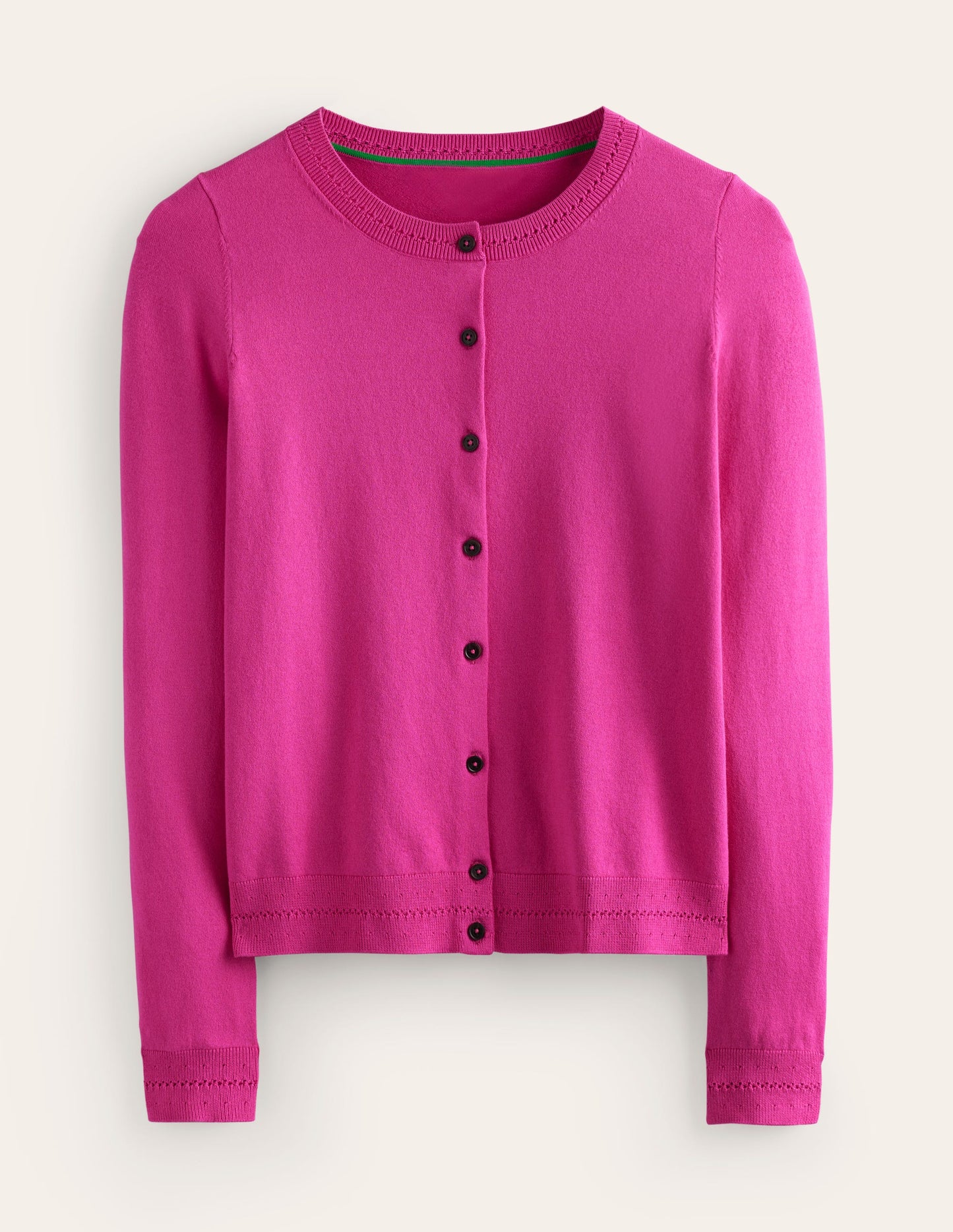 Catriona Cardigan aus Baumwolle-Magenta