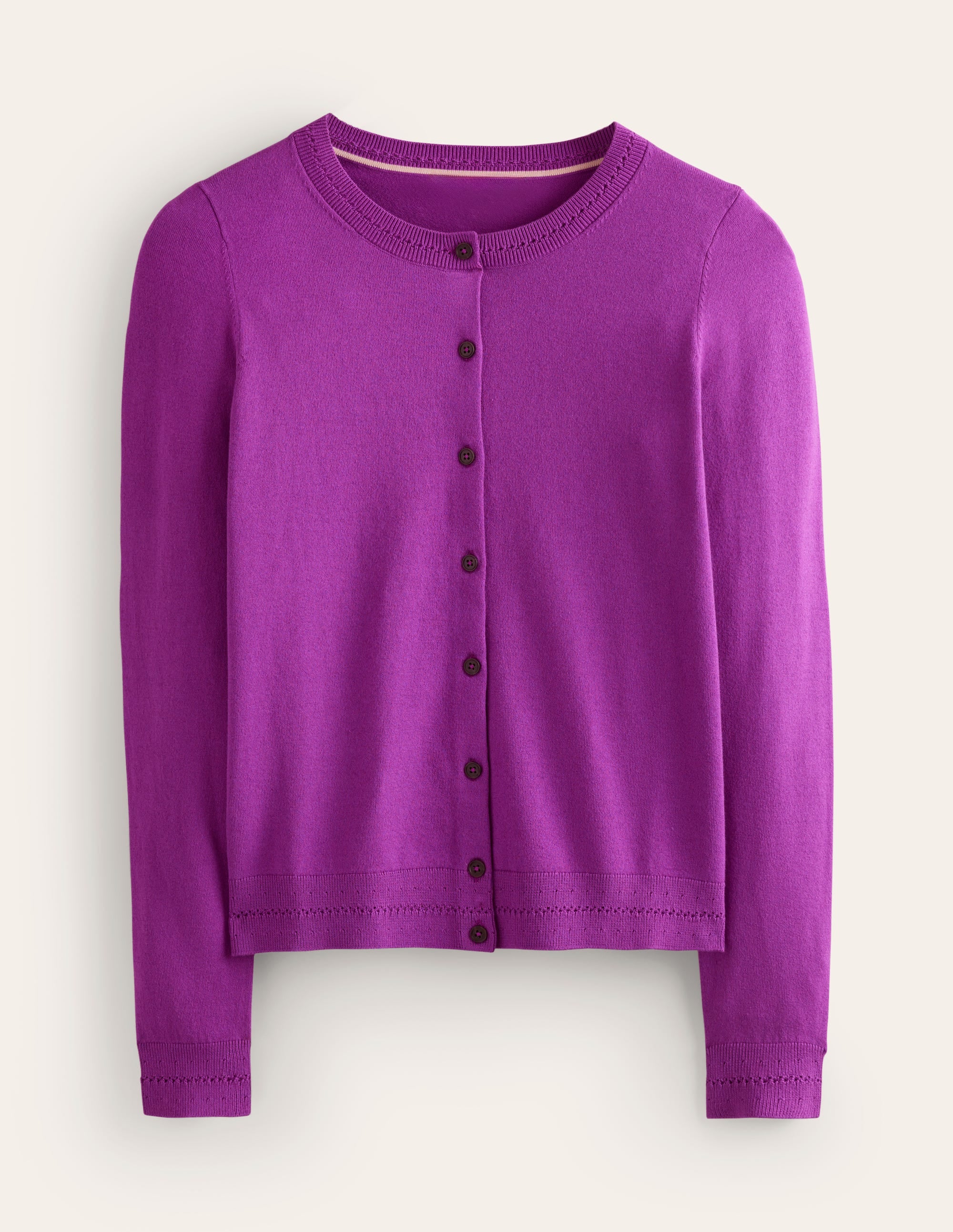 Catriona Cardigan aus Baumwolle-Edelsteinviolett - Image 5