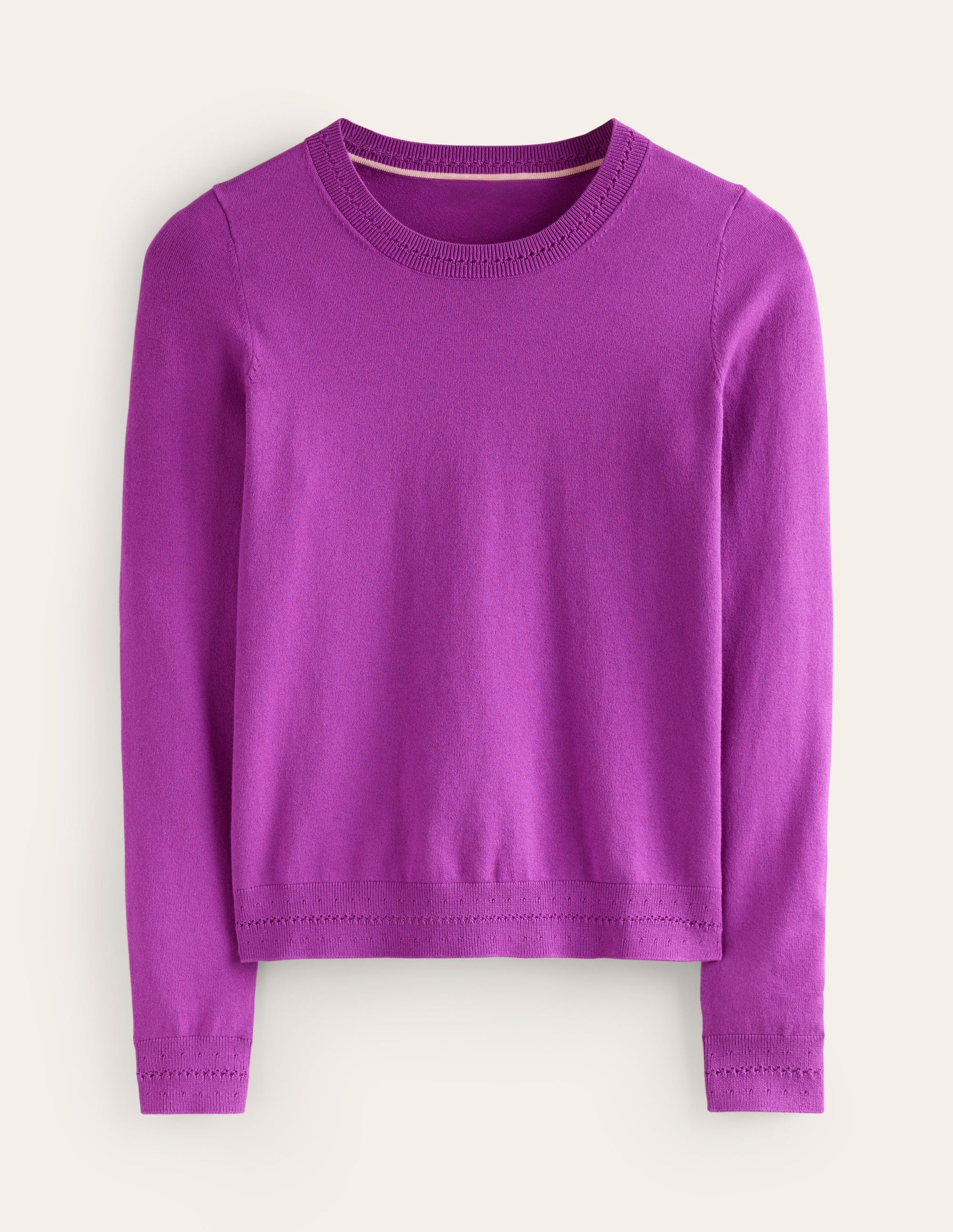 Catriona Pullover aus Baumwolle mit Rundhalsausschnitt-Edelsteinviolett-5