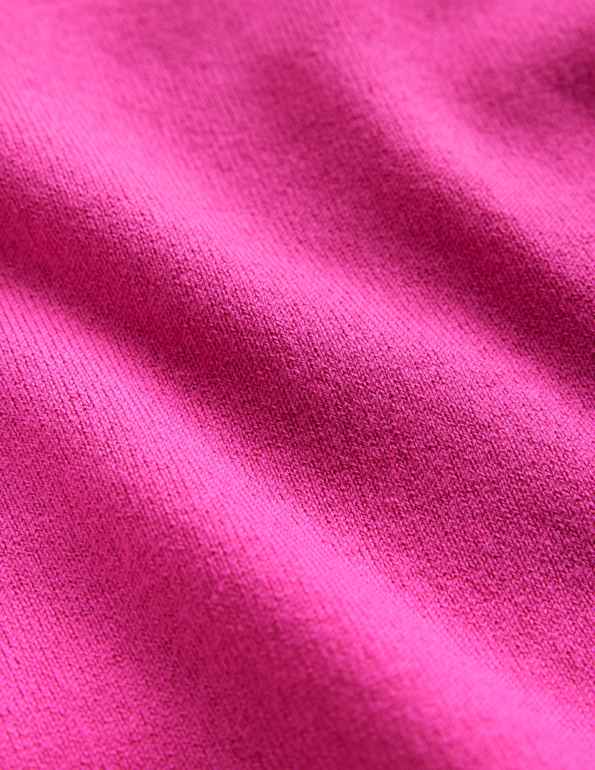 Pull Catriona col rond en coton-Rose cosmos-7