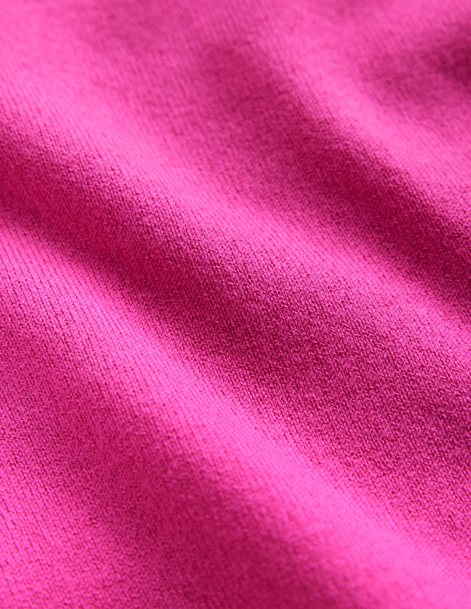 Pull Catriona col rond en coton-Rose cosmos - Image 7