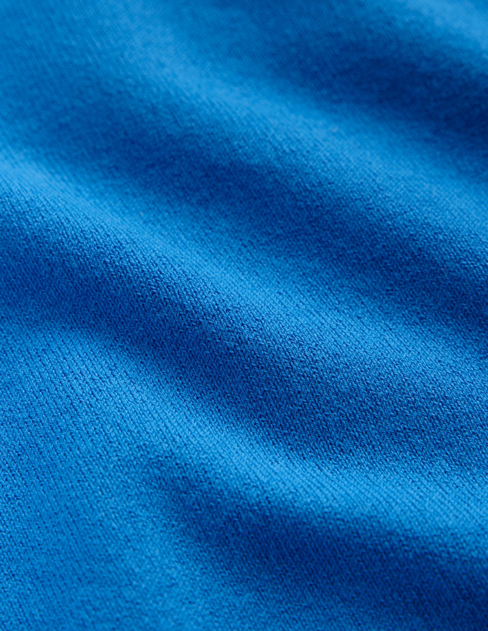 Pull Catriona col rond en coton-Leuchtendes Blau-6