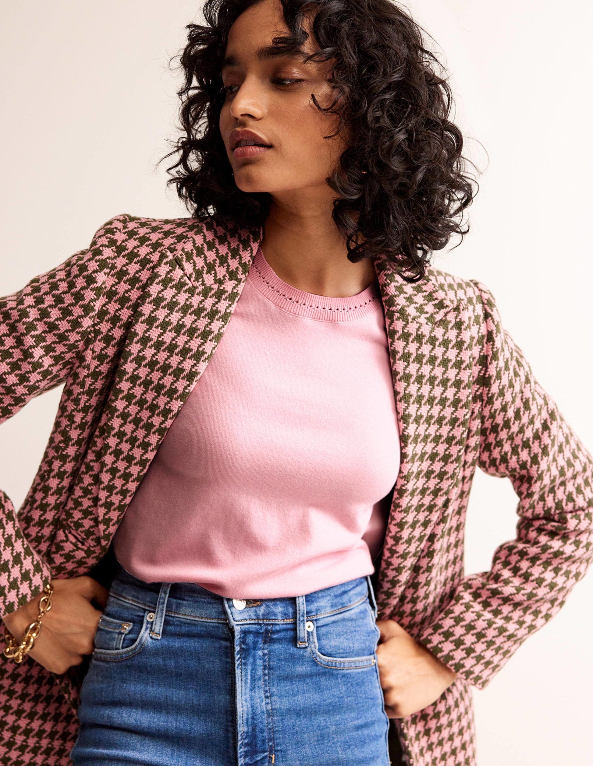 Catriona Pullover aus Baumwolle mit Rundhalsausschnitt-Orchideenrosa-1