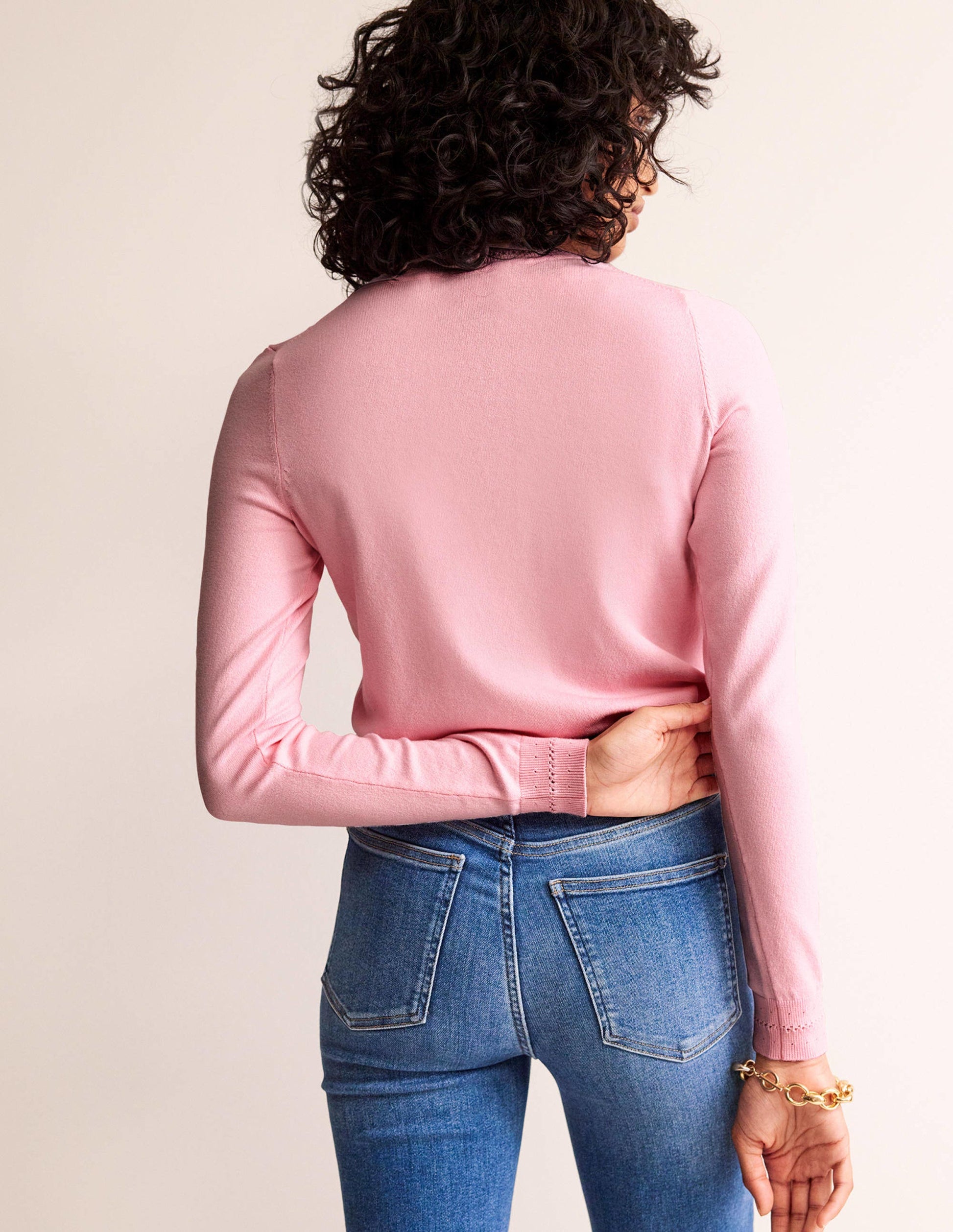Catriona Pullover aus Baumwolle mit Rundhalsausschnitt-Orchideenrosa-4