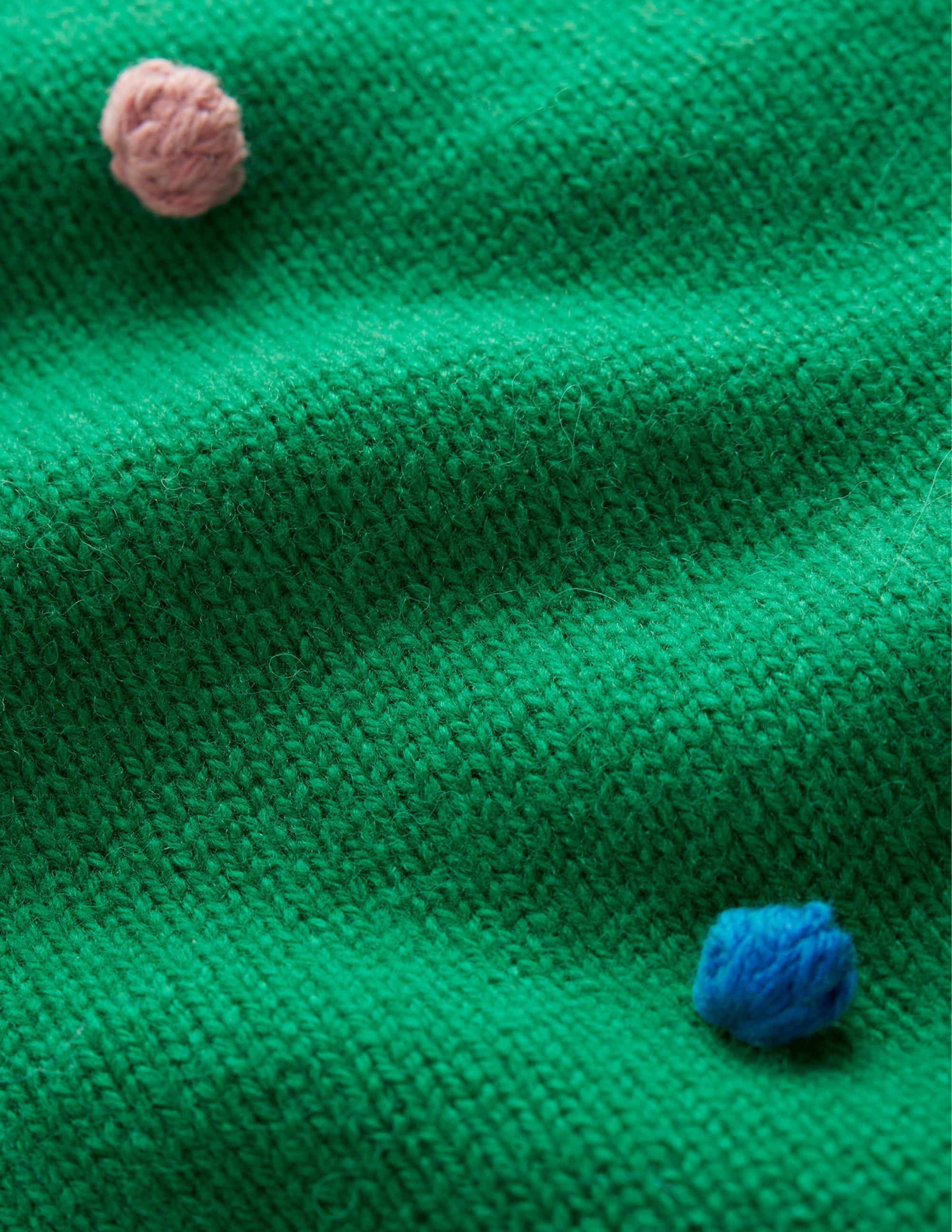 Pull de Noël à pompons-Vert viridien - Image 9
