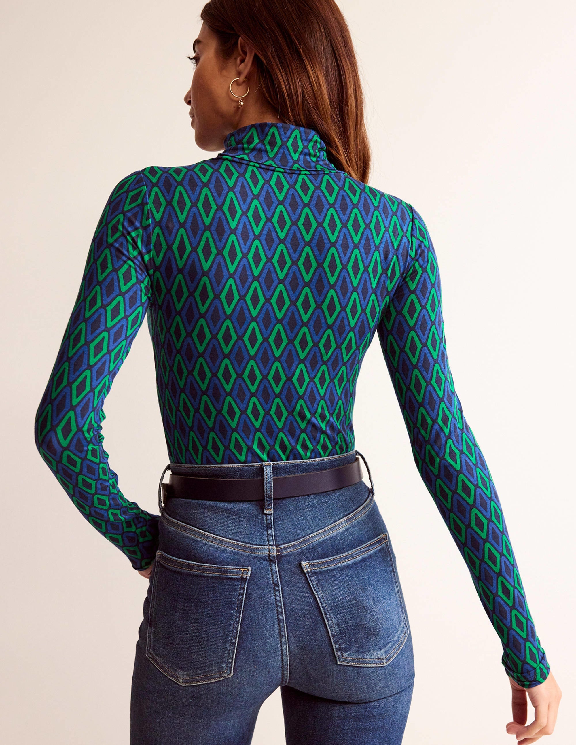 Top Polly en jersey-Atlantique, motif Azure - Image 3