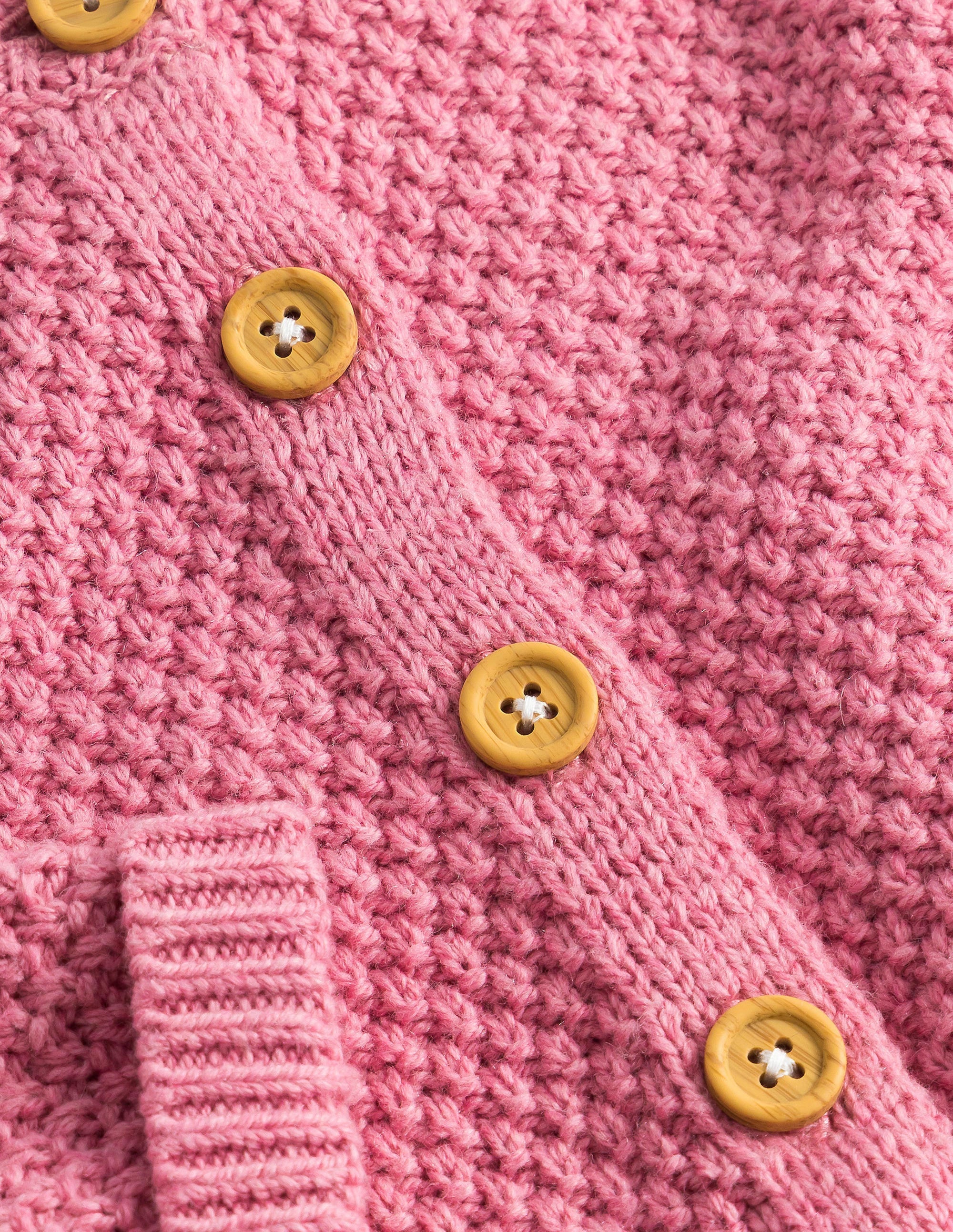 Gilet épais texturé-Fleur d'amandier chiné - Image 3
