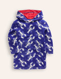 Poncho en éponge-Homard bleu marine
