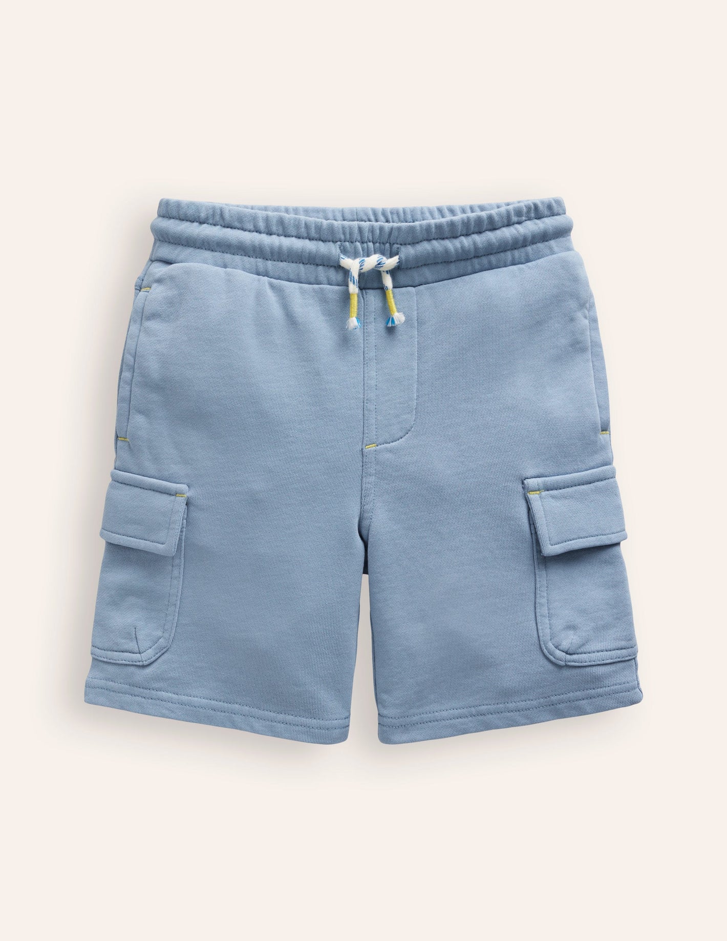 Jersey Cargo Short-Pebble Blue