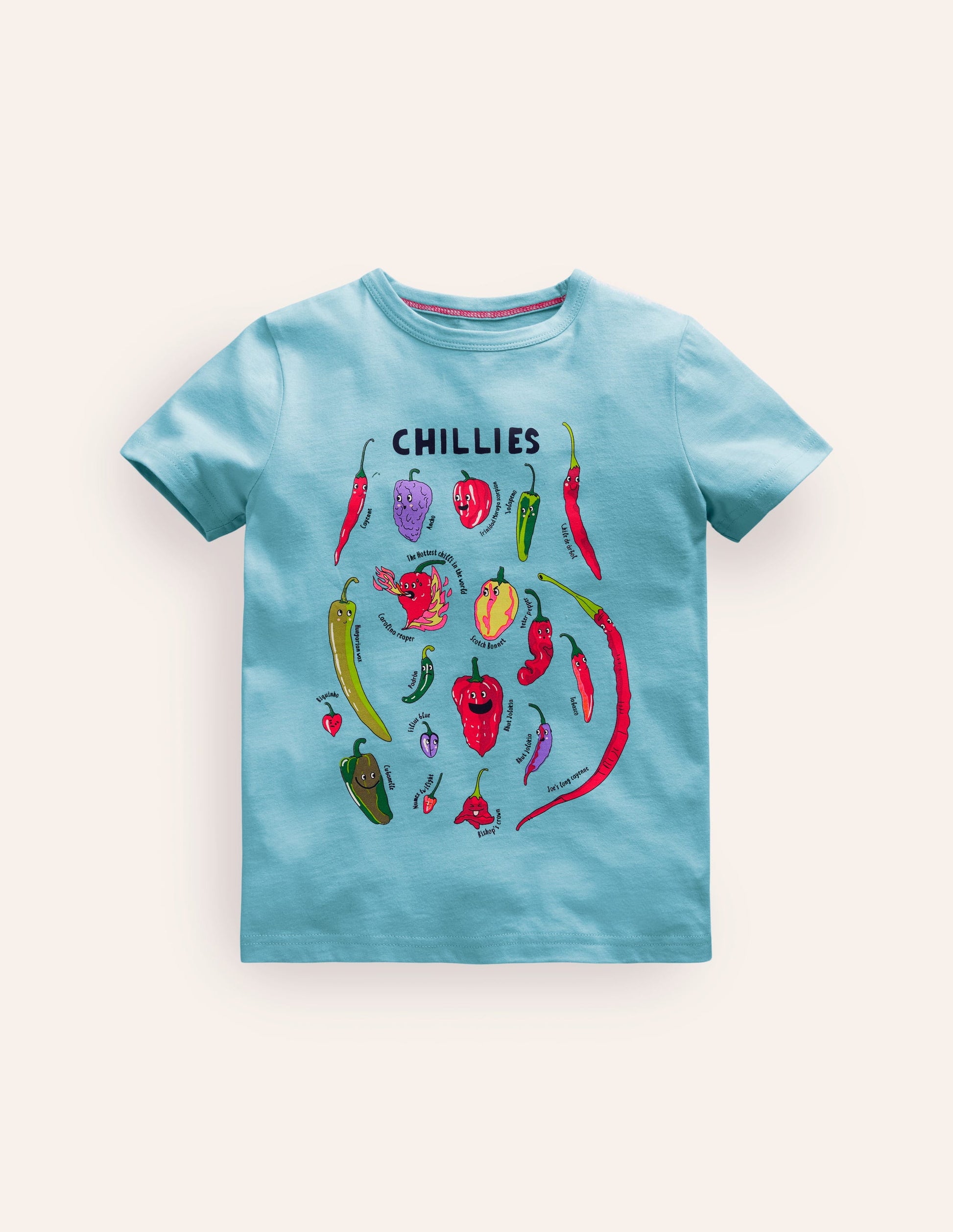 Fun-Food-T-Shirt-Eiswürfel-Blau Chilischoten-1