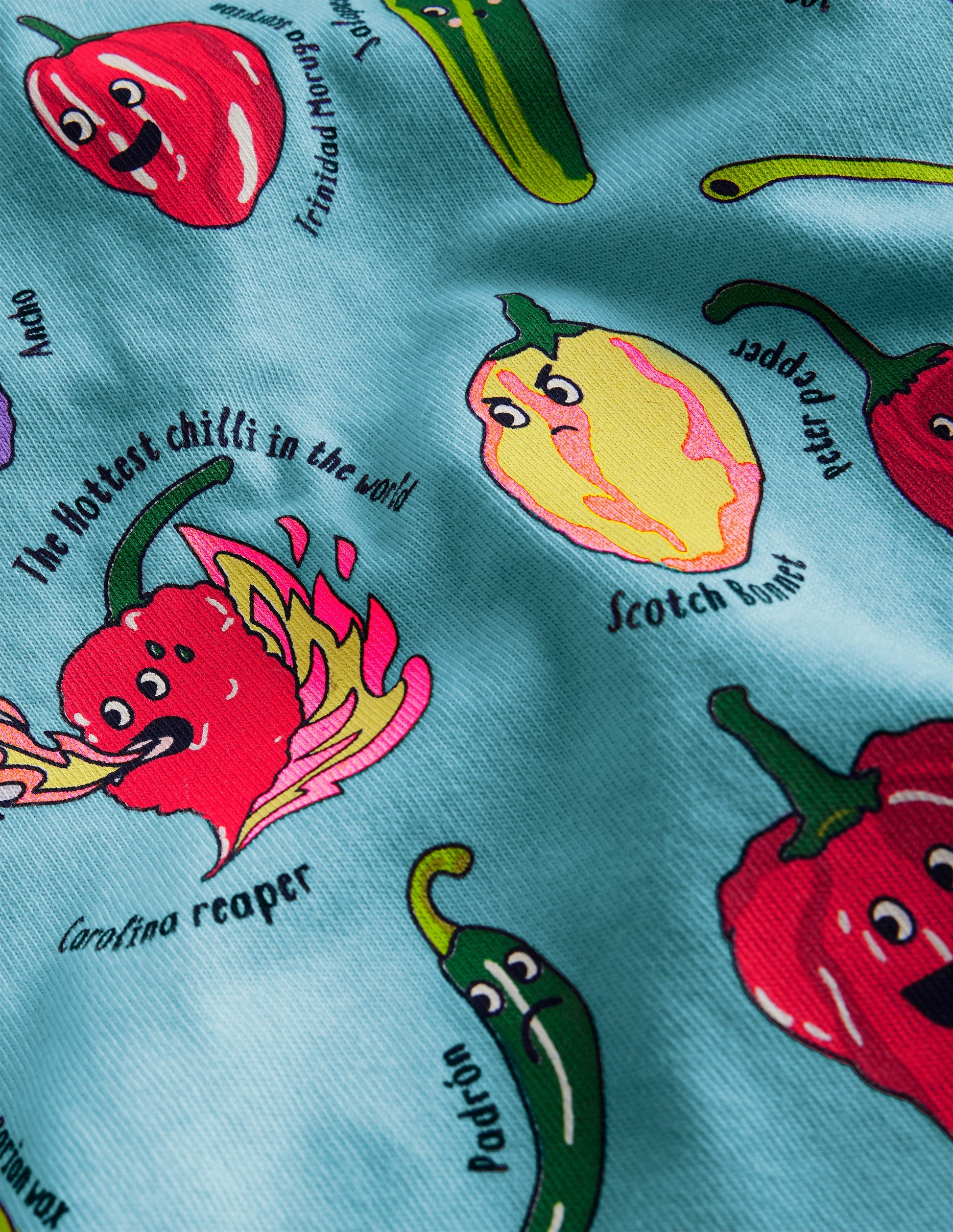 Fun-Food-T-Shirt-Eiswürfel-Blau Chilischoten-3