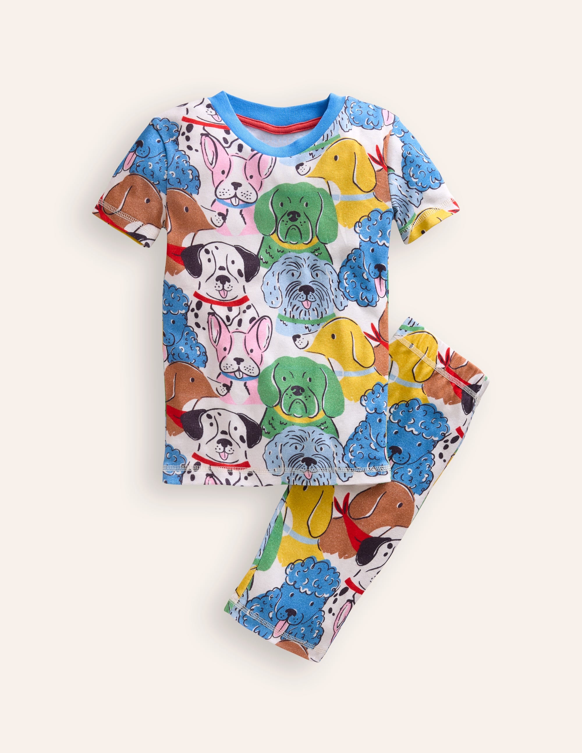 Snug Short John Pyjamas-Multi Dogs - Image 1