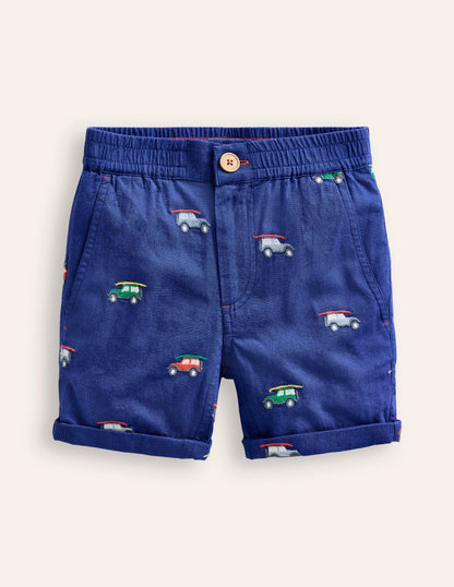 Schicke Shorts mit Umschlag-Saphirblau Jeep