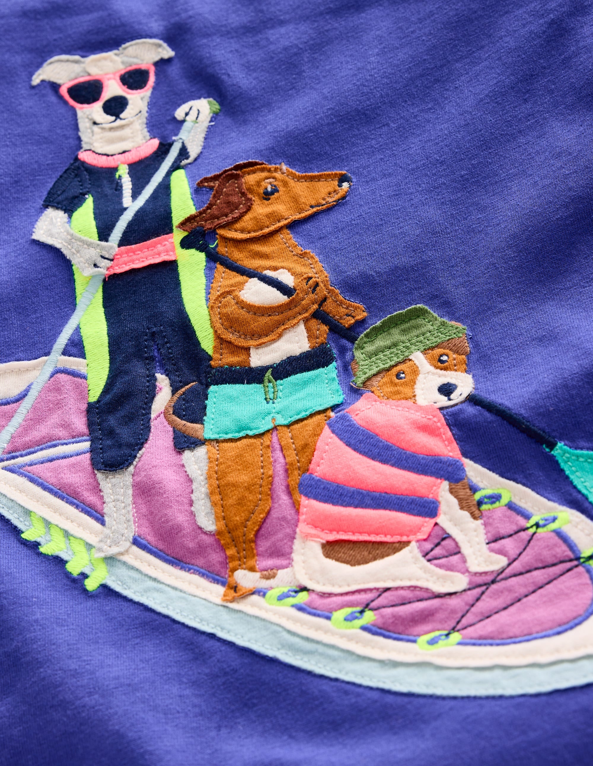 Kurzärmeliges T-Shirt mit Applikation-Blaureiher Hunde - Image 3