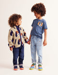 Jean fun à enfiler-Broderie chiot en jean