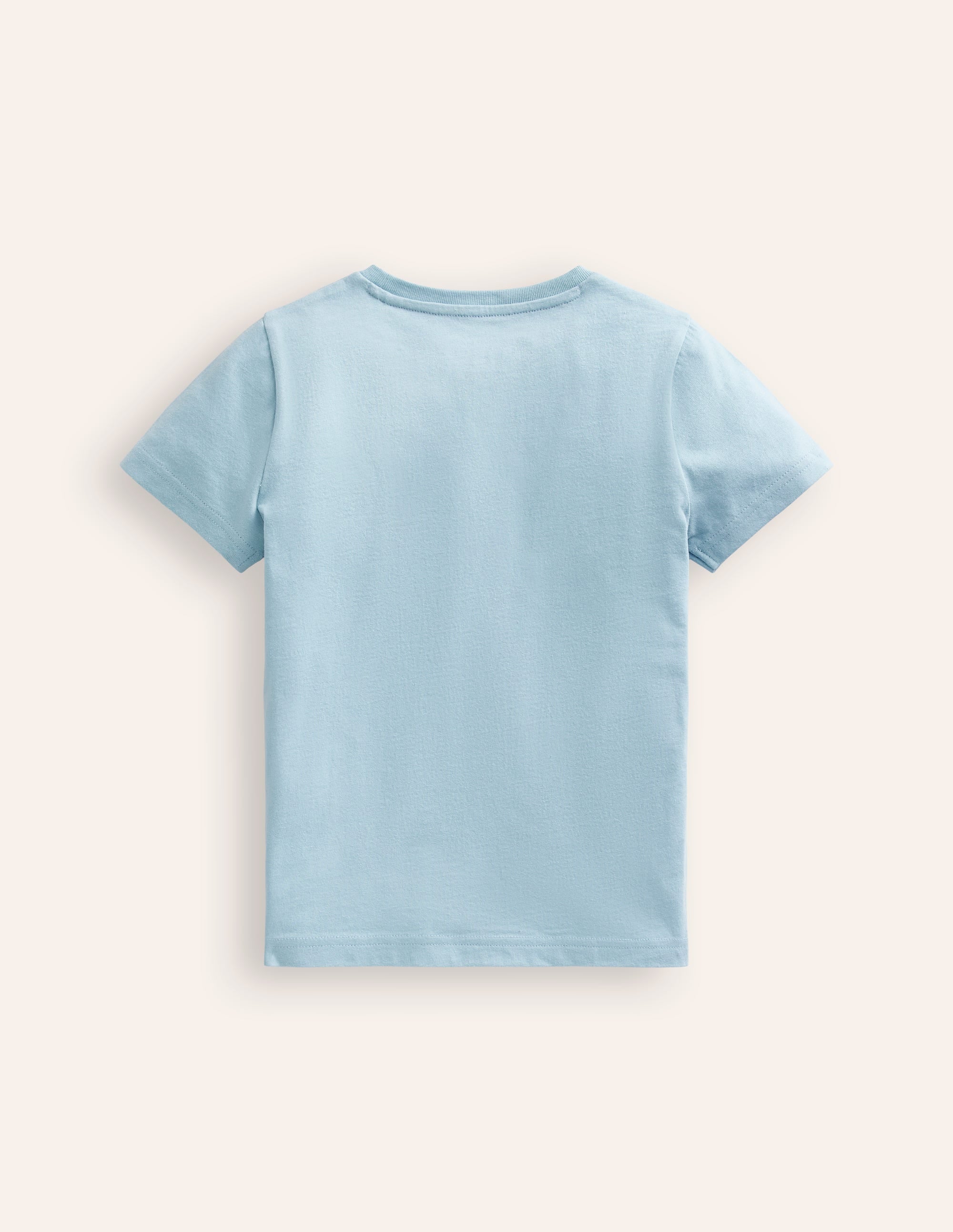 T-Shirt mit Fahrzeug-Superstitch-Vintage-Blau Campervan - Image 2