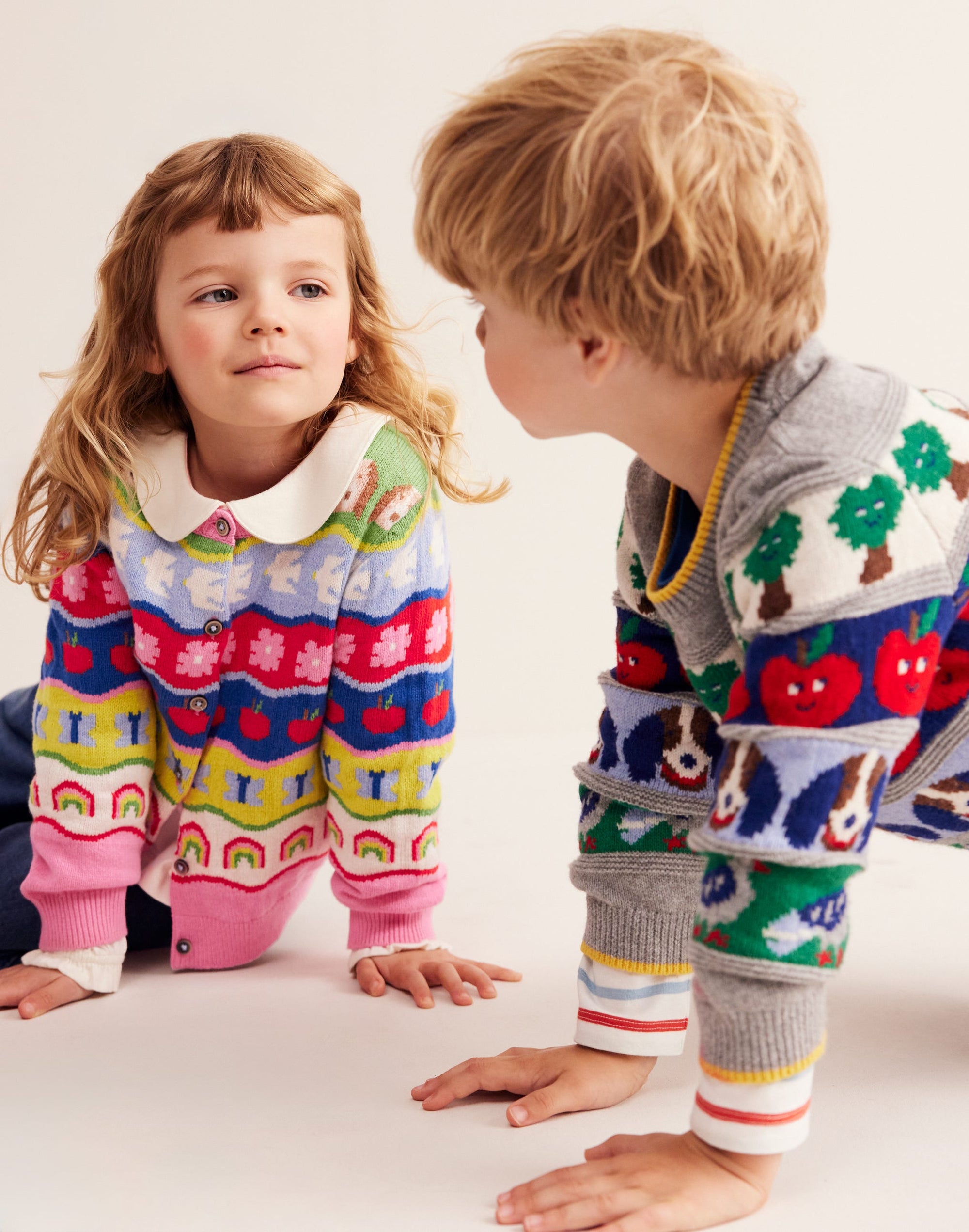 Fair-Isle-Pullover-Bunt mit Tieren - Image 1