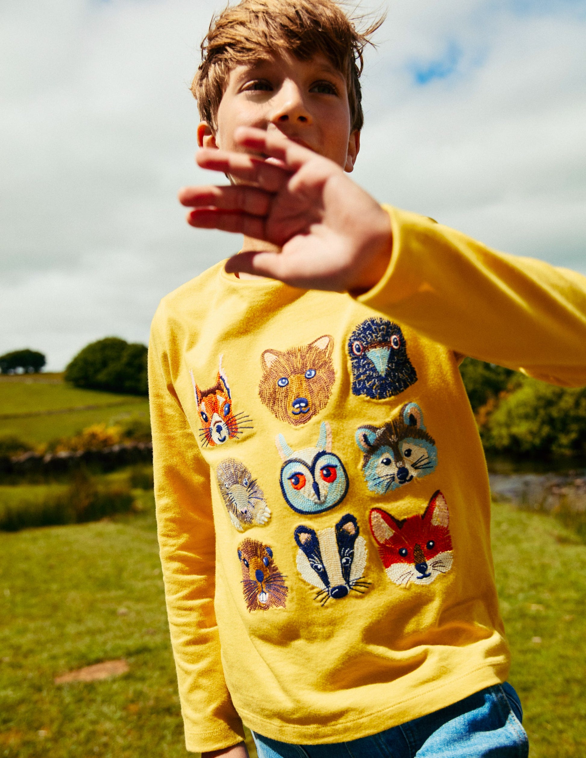 Originelles Superstitch-T-Shirt mit Gittermotiv-Honigwabe-4