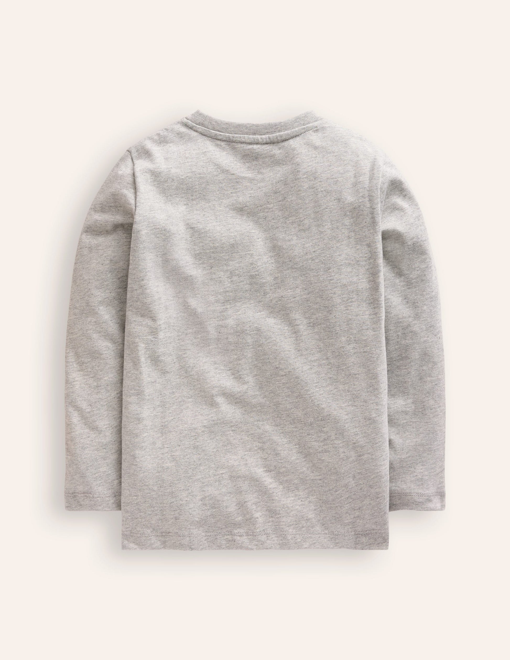 T-shirt phosphorescent-Squelette gris chiné-2