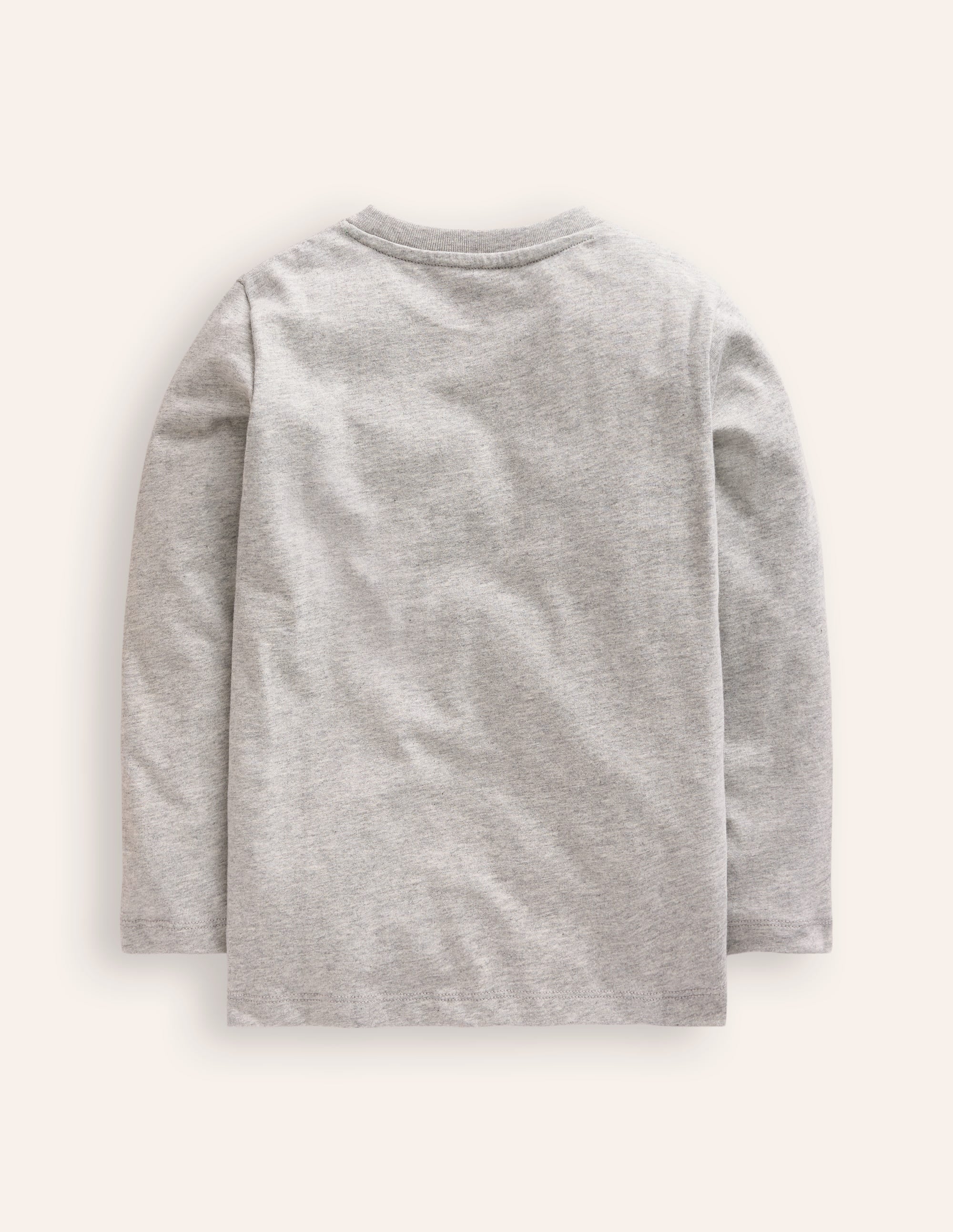 T-shirt phosphorescent-Squelette gris chiné - Image 2