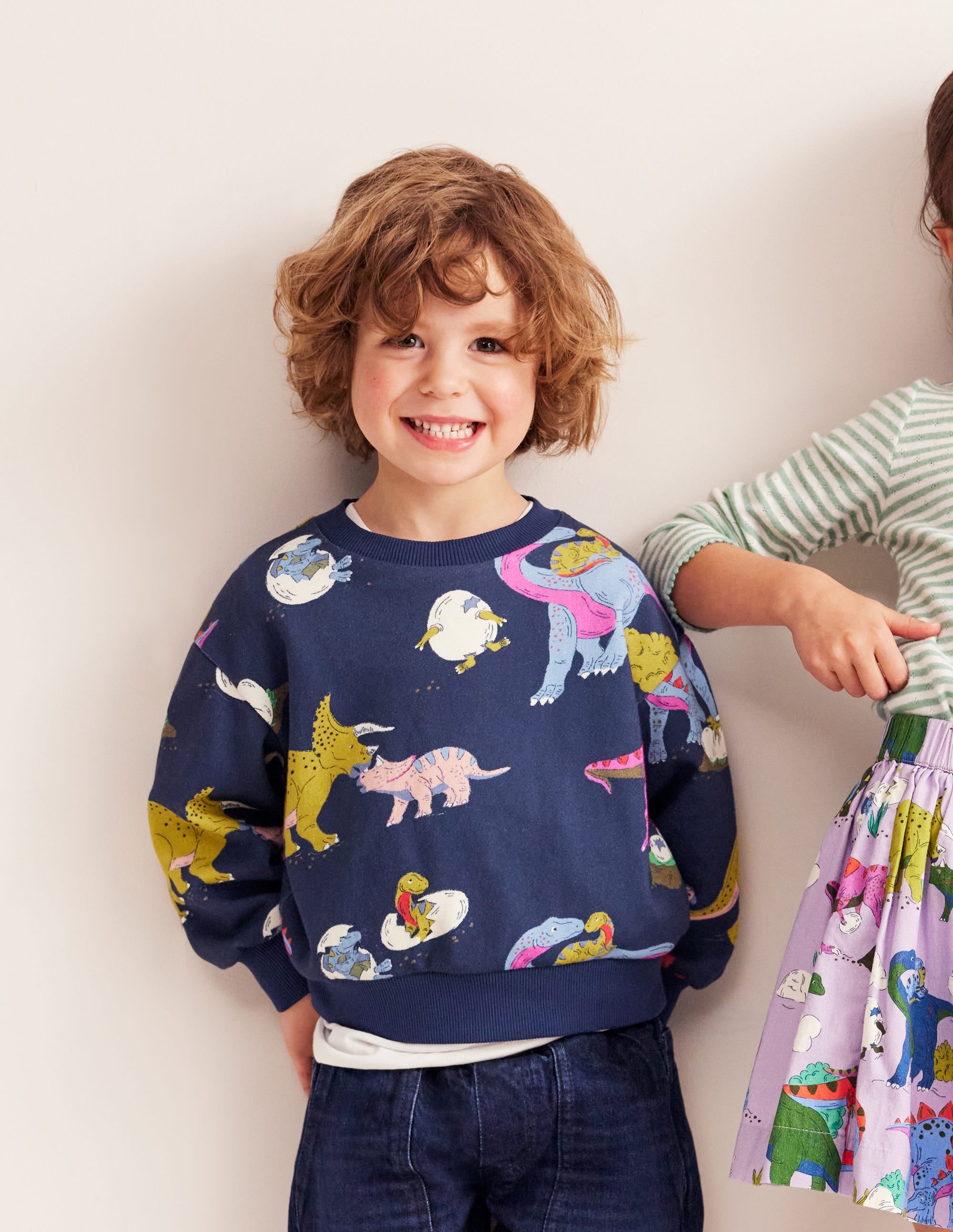 Sweat imprimé-Famille de dinosaures multi - Image 2