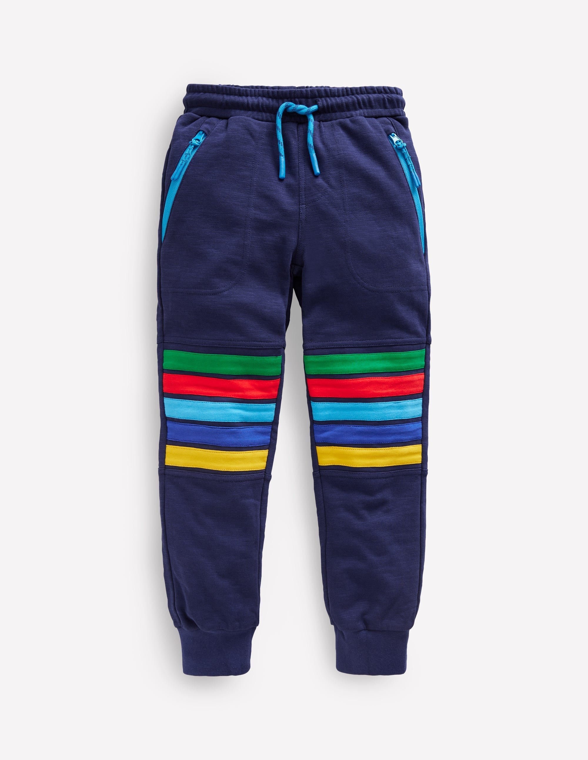 Bas de jogging à genoux renforcés-Aristocratic Blue/ Ivory Stripe - Image 5