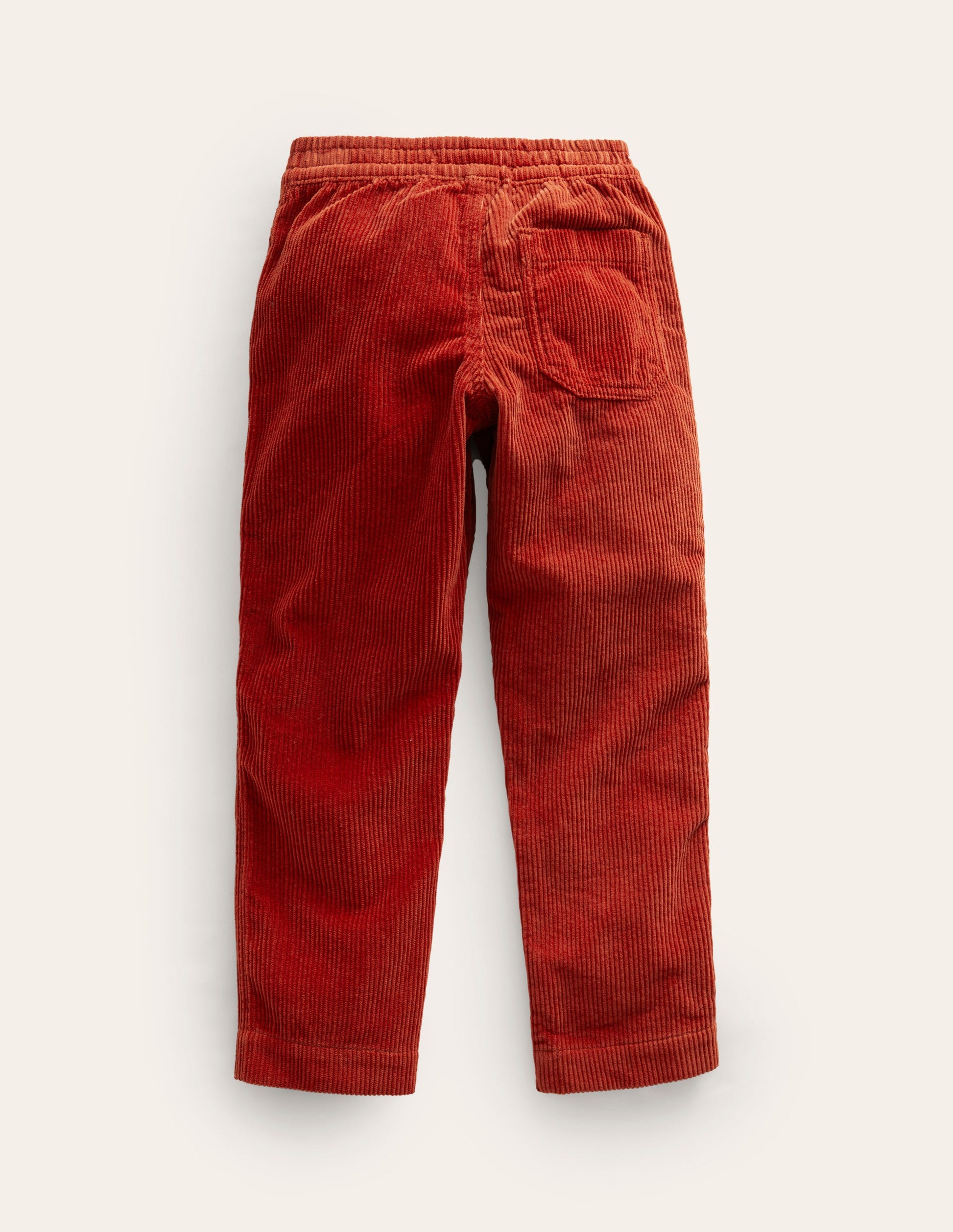 Pantalon à enfiler en velours côtelé-Châtaigne grillée-2