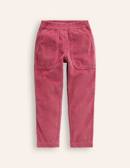 Pull-On Cord Trousers-Rose Petal Pink