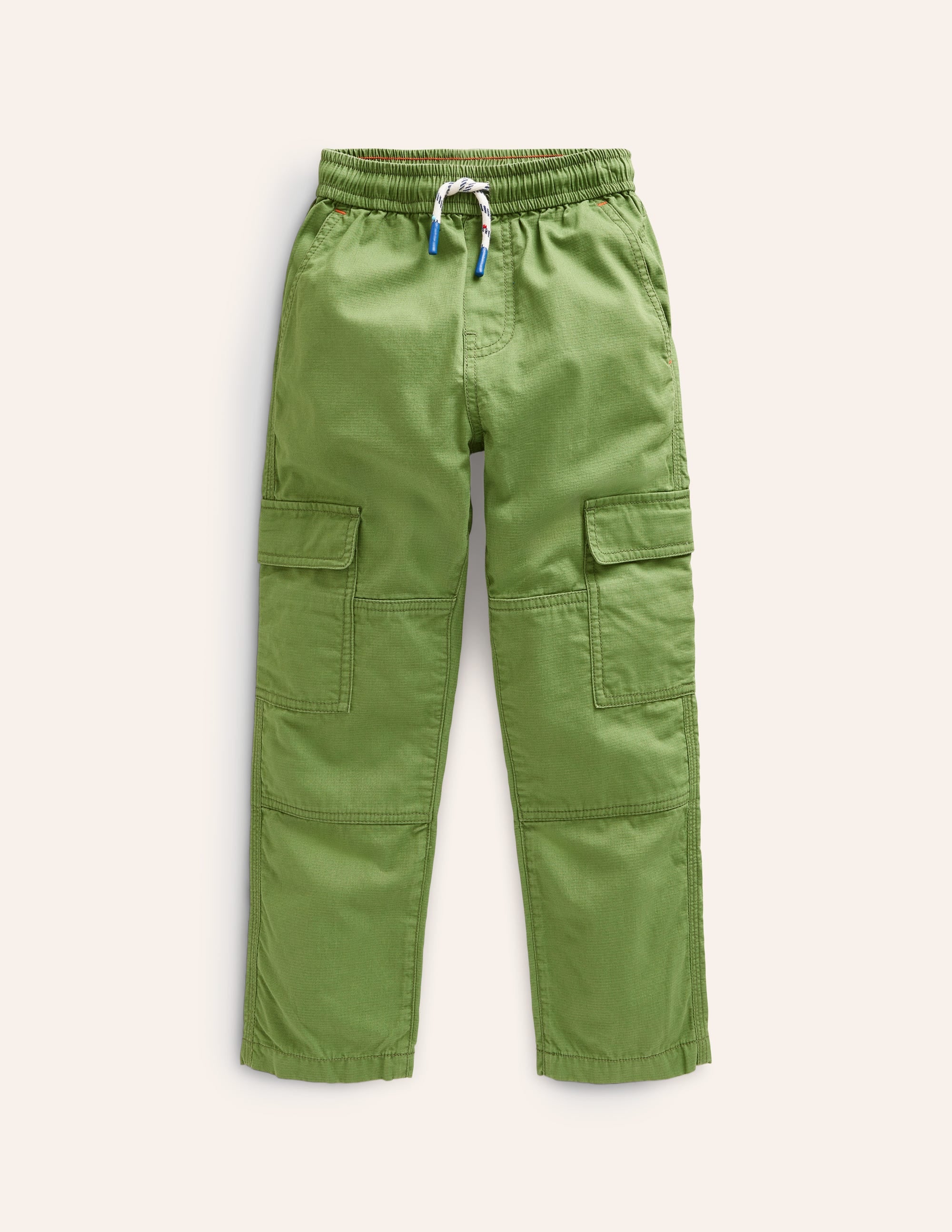 Pantalon cargo à enfiler-Vert feuille - Image 1
