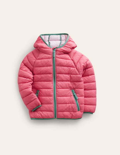 Pack-Away Padded Jacket-Rose Pink