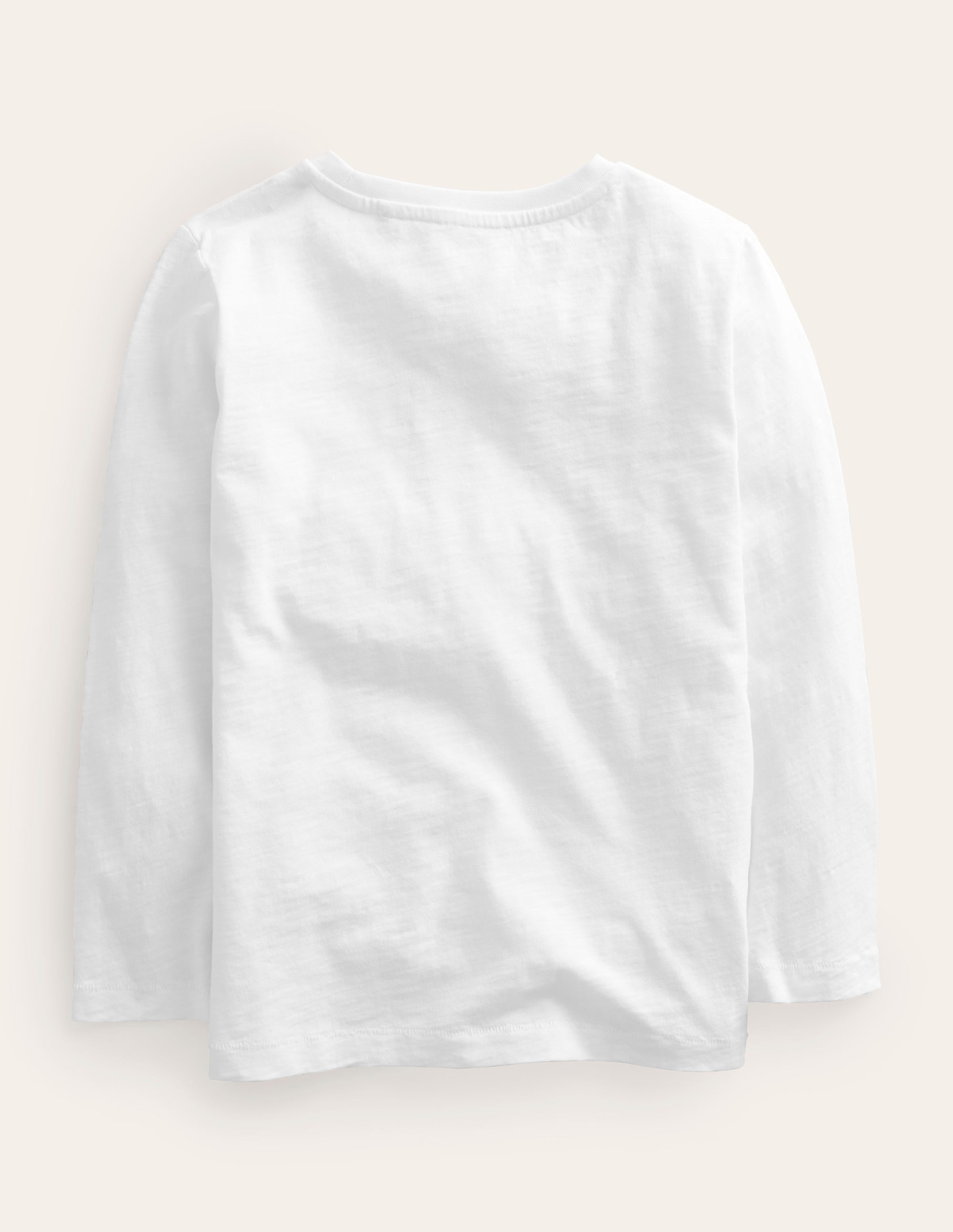 T-shirt pour tous les jours à manches longues-Blanc - Image 2