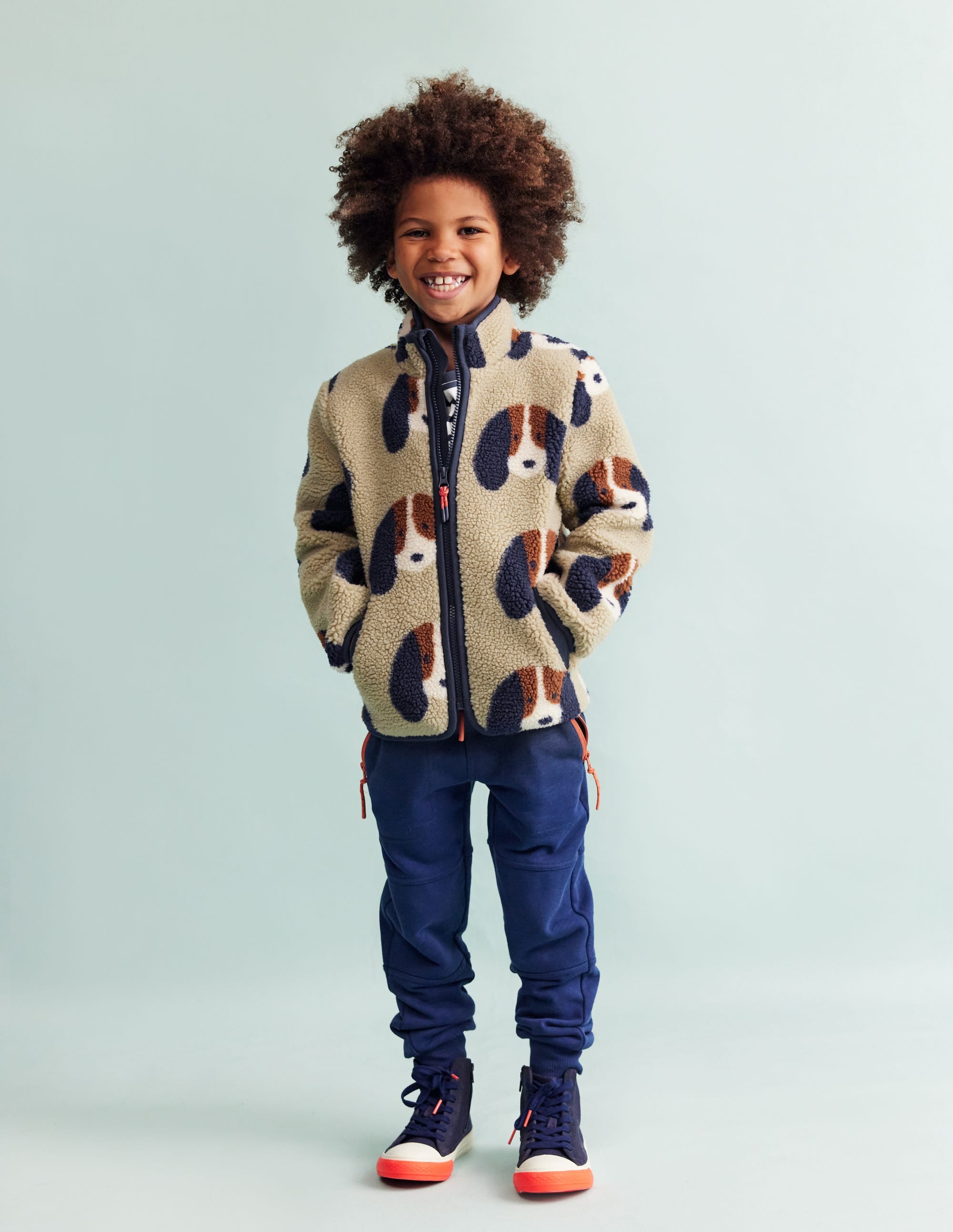 Kuschelige Teddyfell-Jacke-Haferbeige Welpen - Image 1