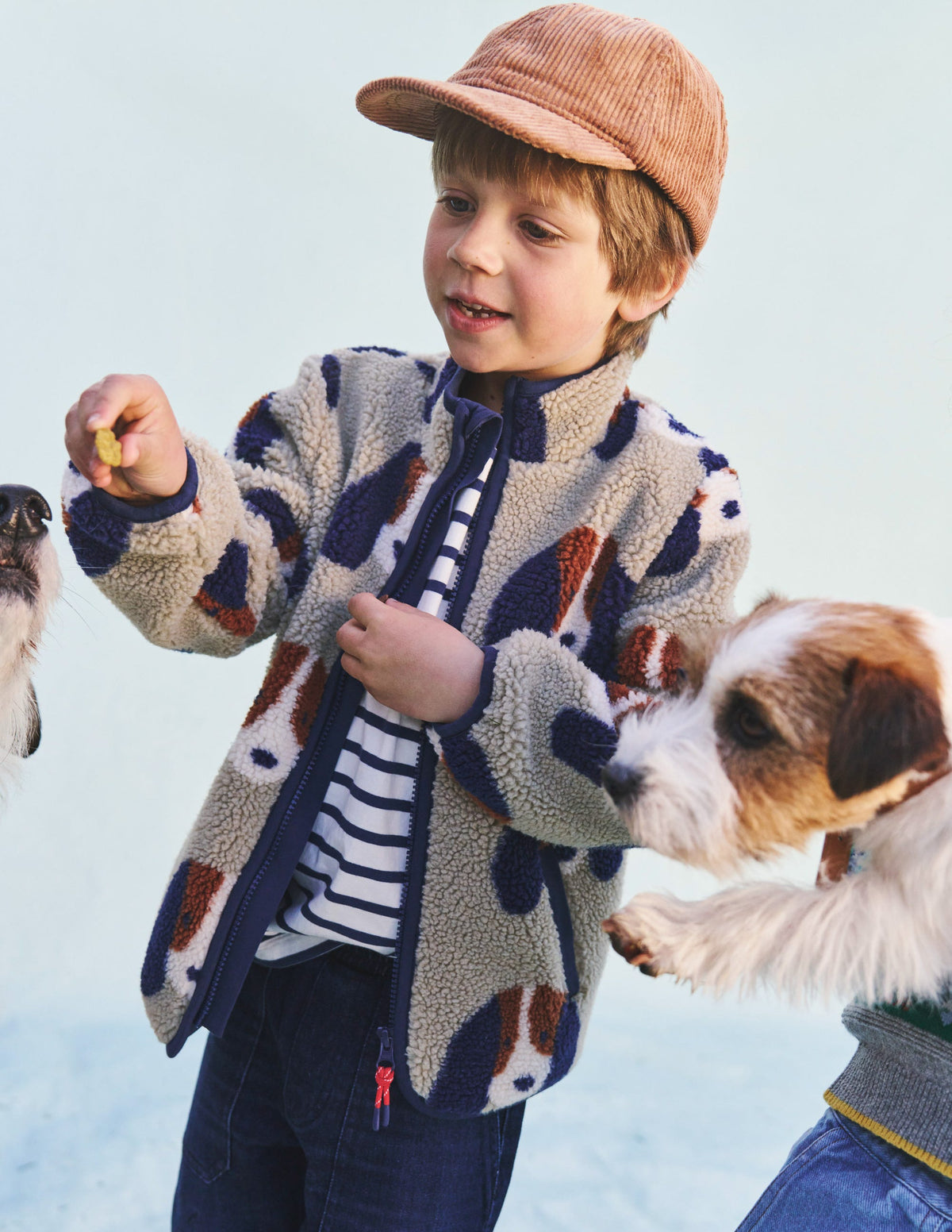 Kuschelige Teddyfell-Jacke-Haferbeige Welpen-10
