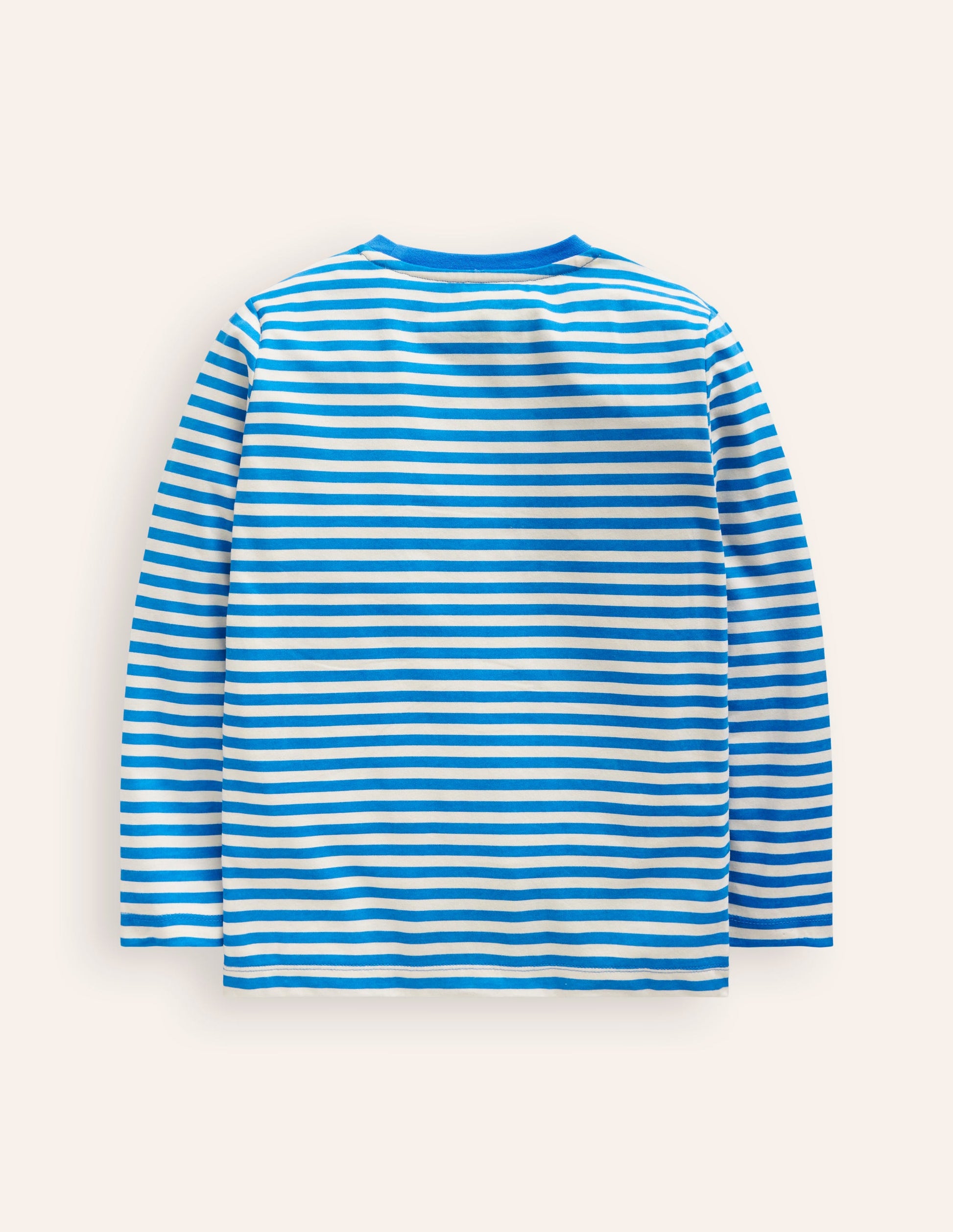 T-Shirt mit Bouclé-Detail-Griechisches Blau Hunde-4