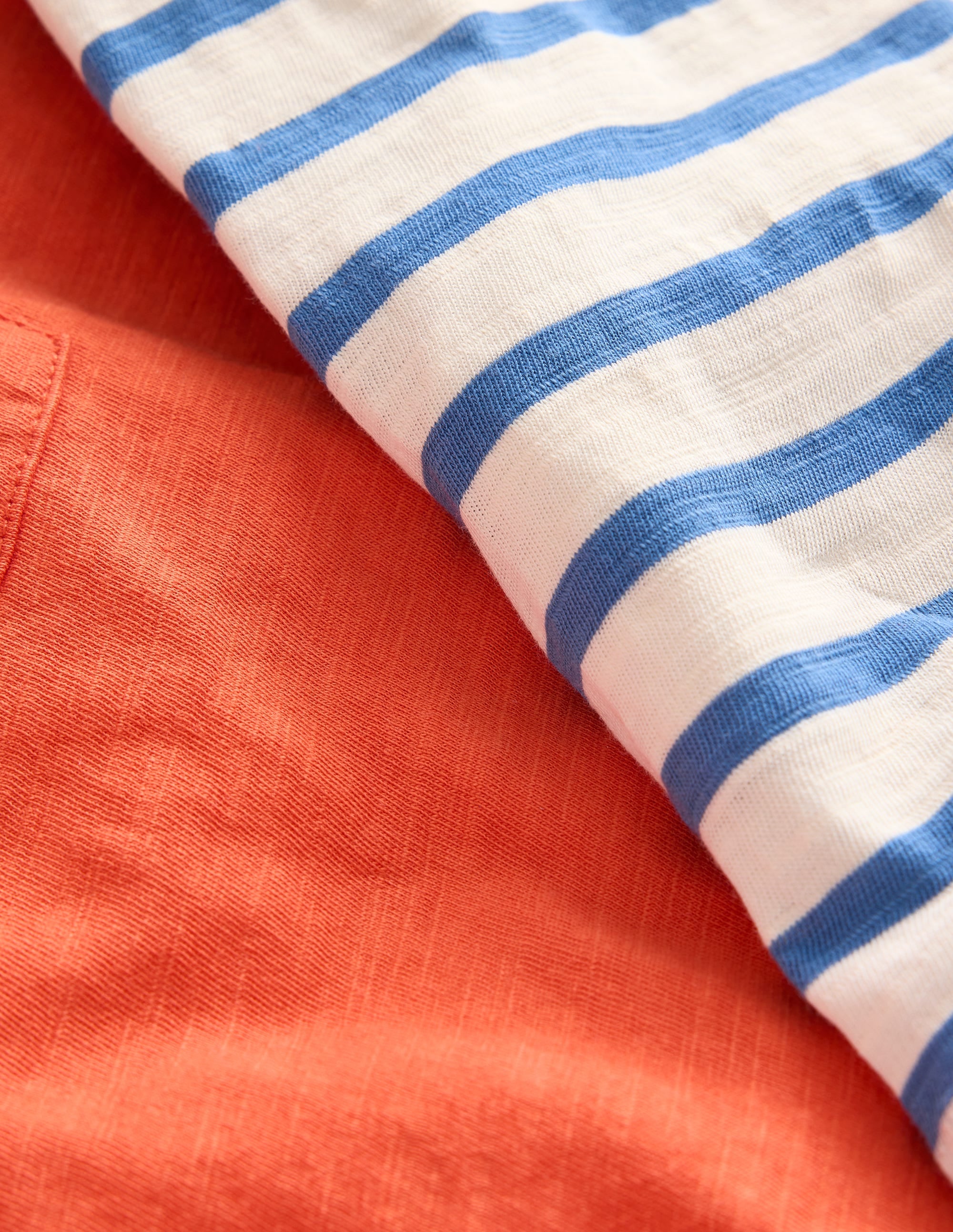 T-shirt à fausses manches-Orange terre cuite - Image 3