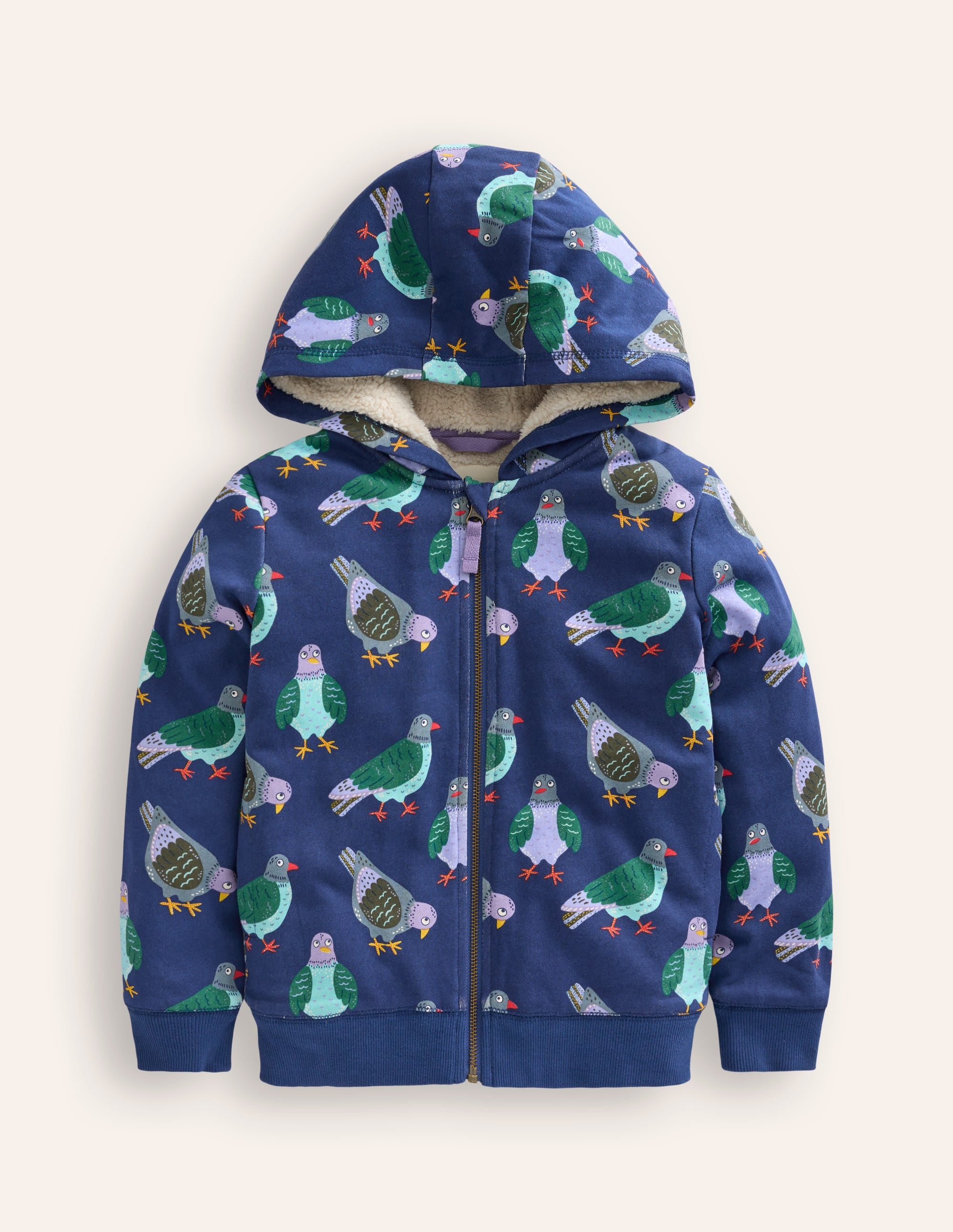Kapuzenpullover mit Zottelfutter-Steuerbordblau Tauben - Image 3