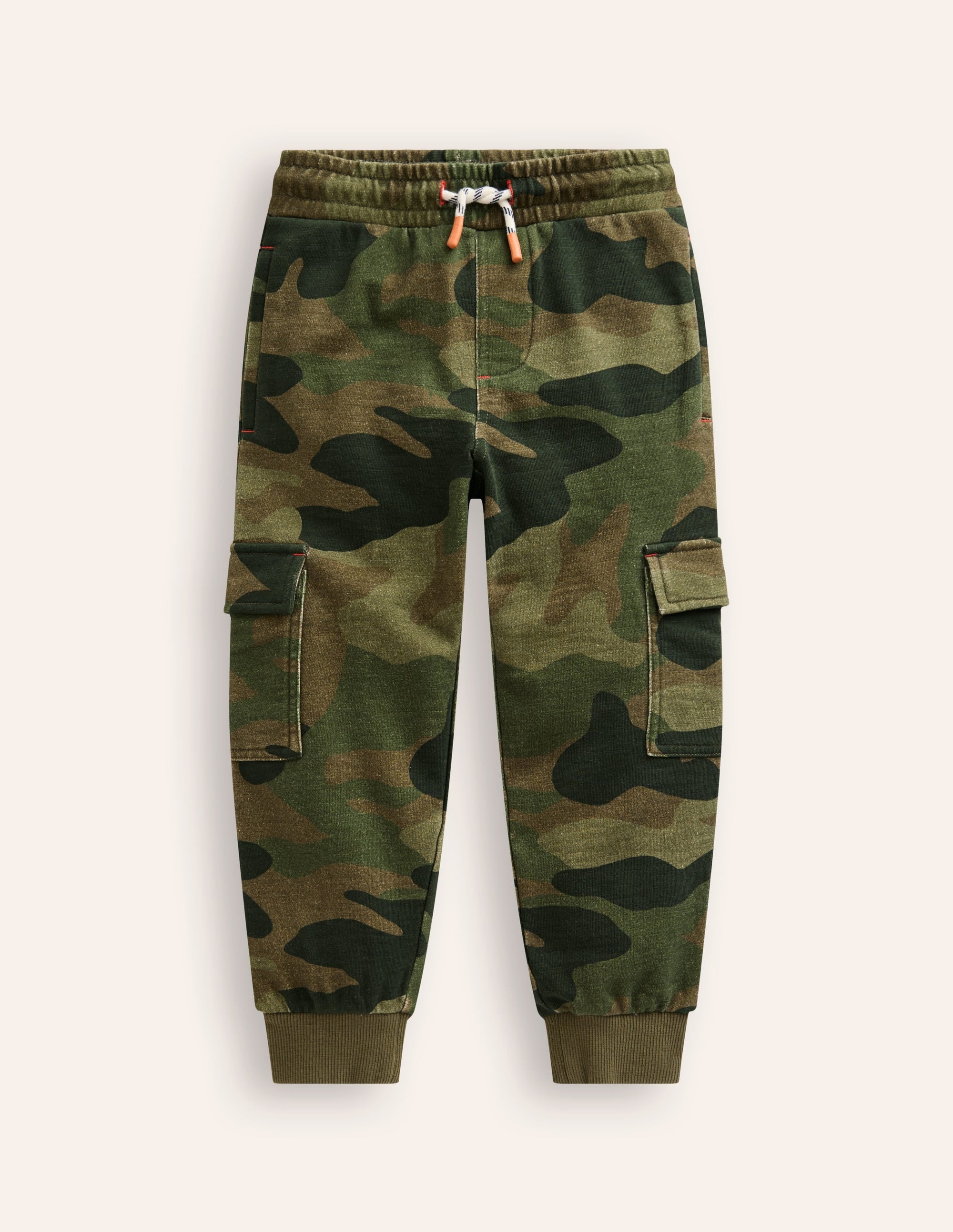 Bas de jogging cargo-Camouflage vert ton sur ton - Image 1