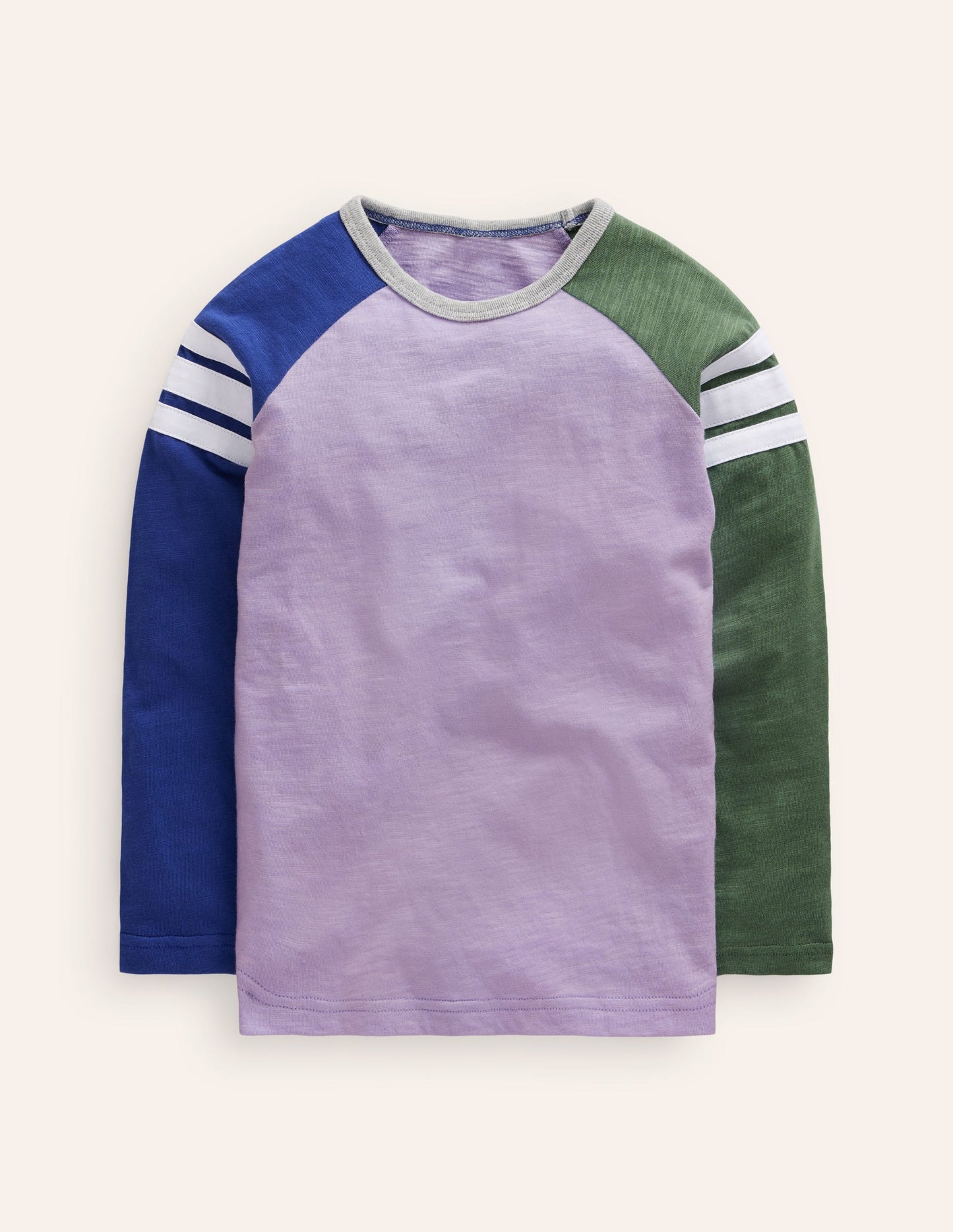 Langärmliges T-Shirt mit Raglanärmeln-Aster Bunt