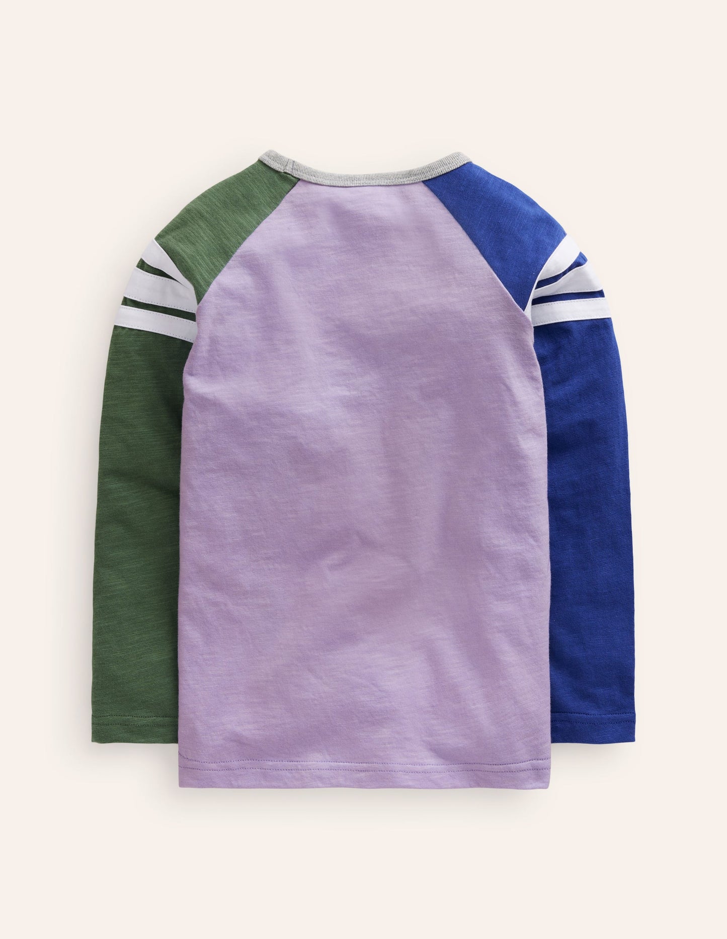 Langärmliges T-Shirt mit Raglanärmeln-Aster Bunt