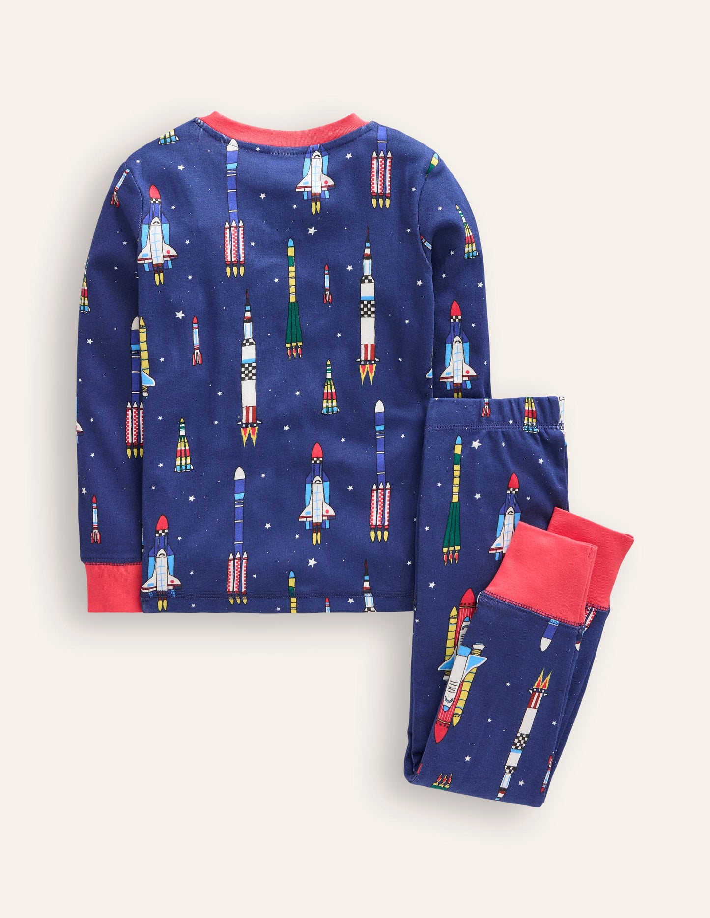 Snug Glow-In-The-Dark Pyjamas-Starboard Blue Rockets