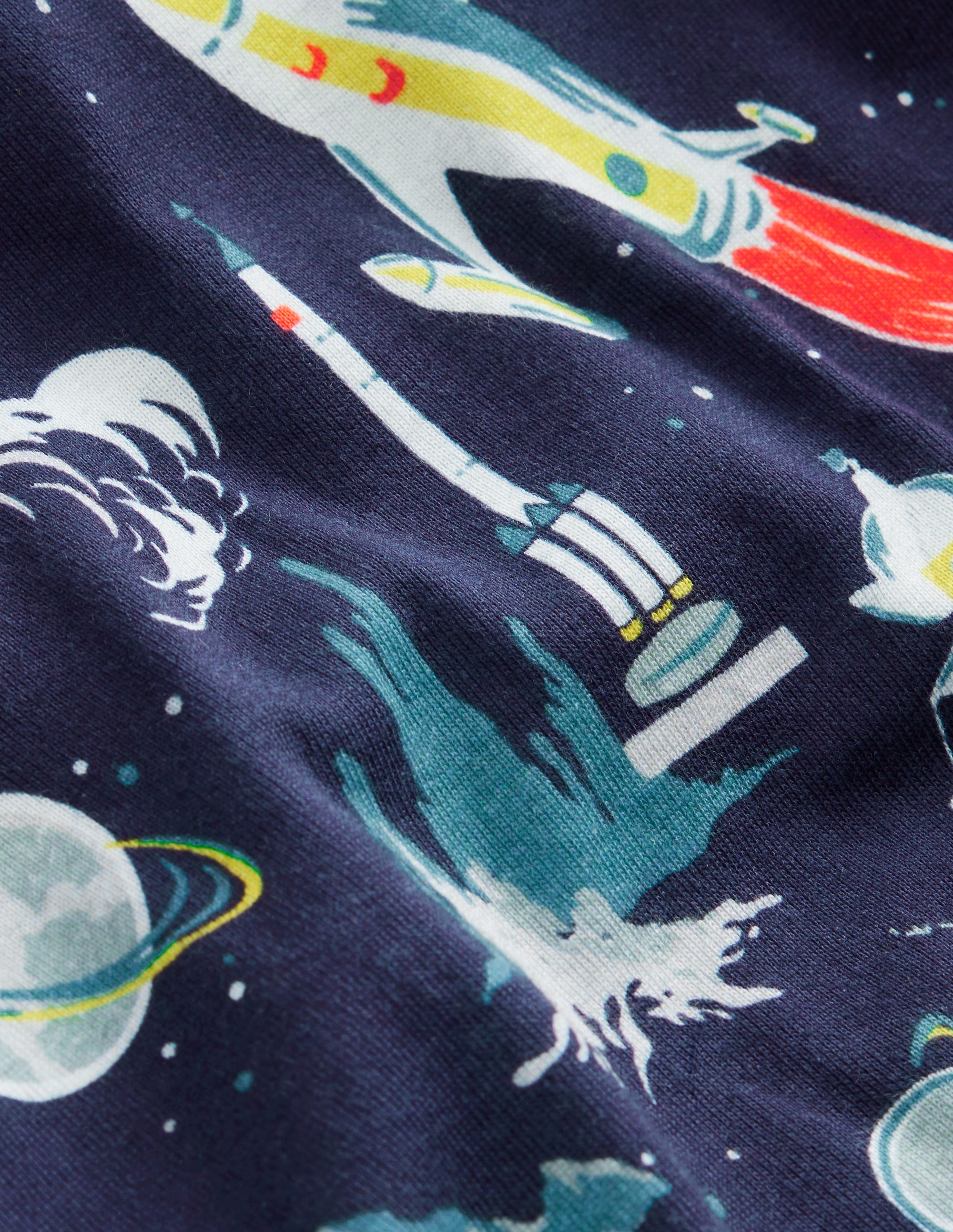2 pyjamas douillets-Espace gris et rayé bleu marine - Image 3