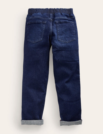 Jeanshose zum Hineinschlüpfen-Dunkle Waschung