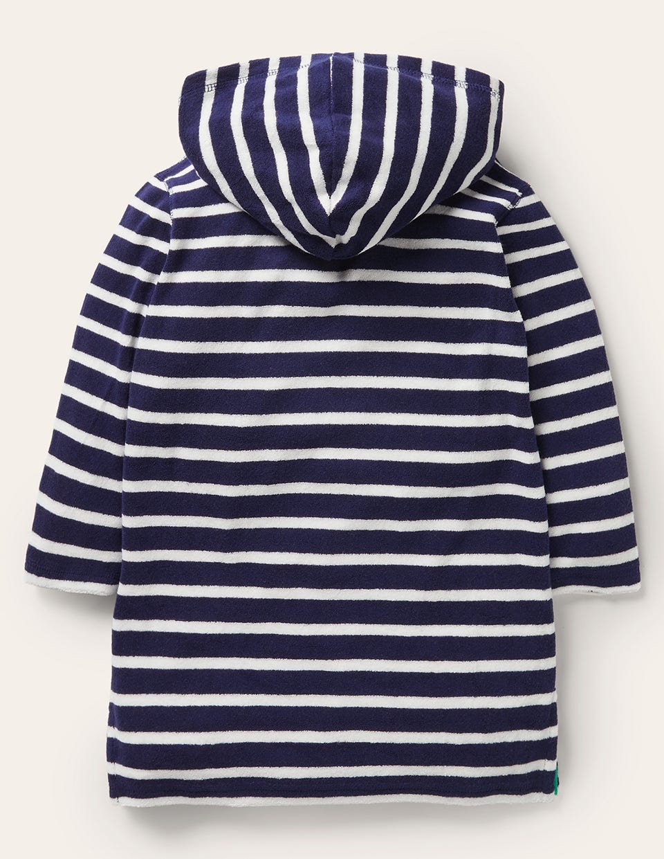Poncho en éponge-Bleu marine universitaire/blanc - Image 2