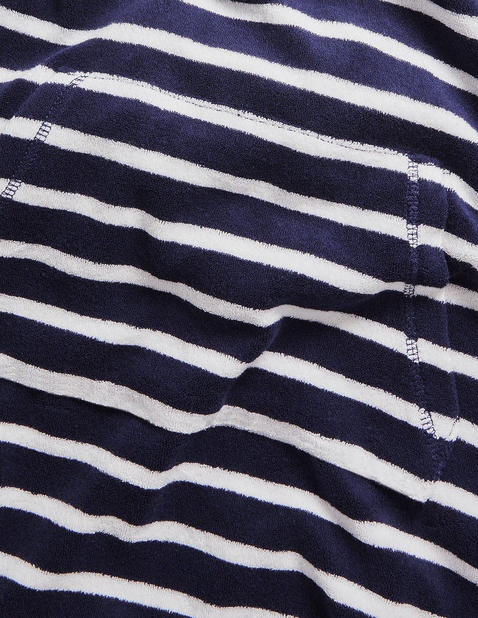 Poncho en éponge-Bleu marine universitaire/blanc - Image 3