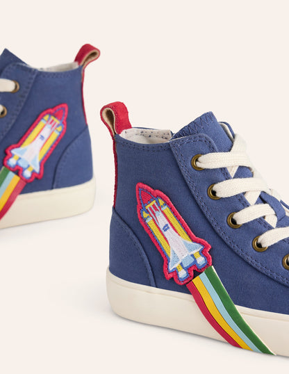 Canvas High Tops-Starboard Rocket