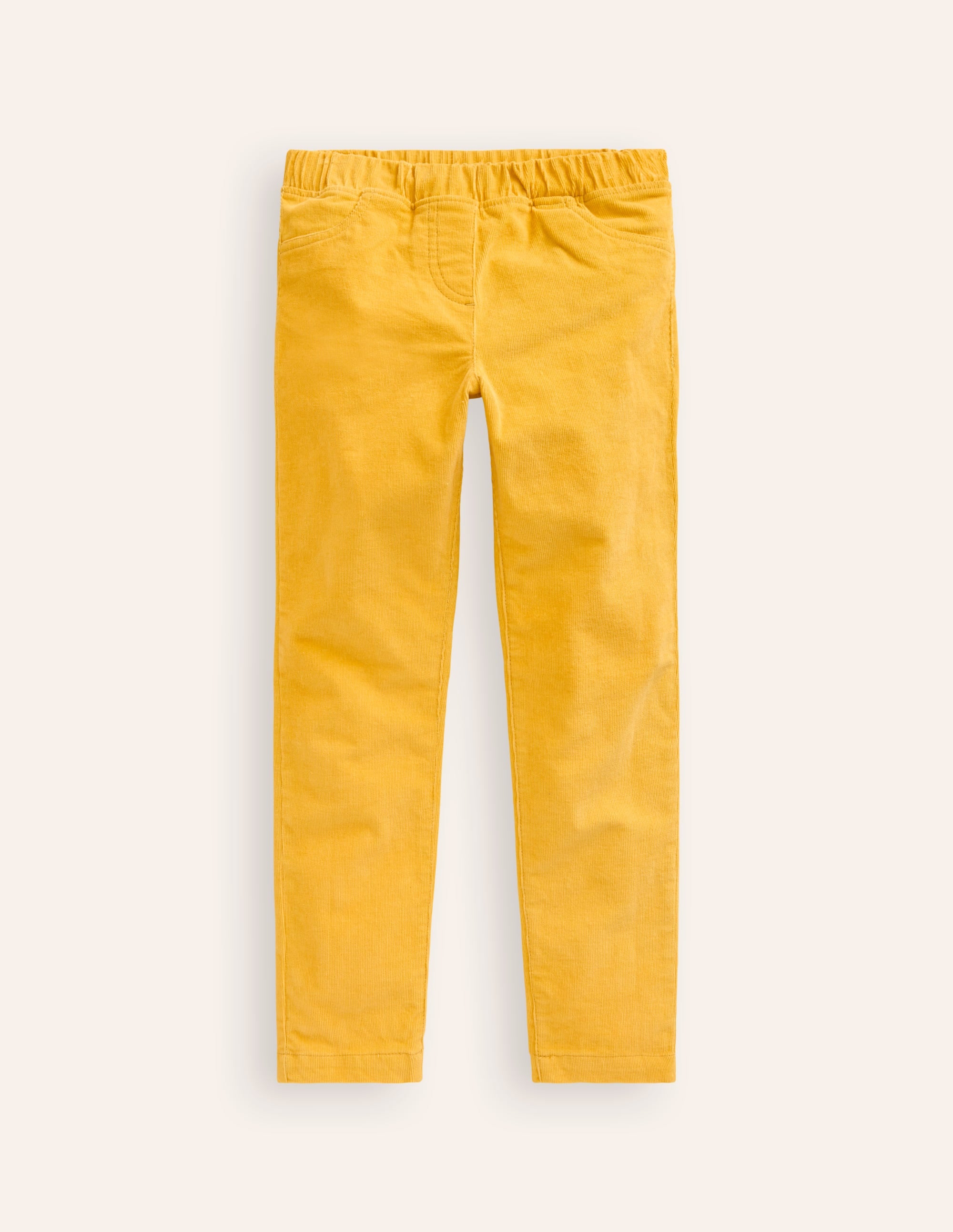 Legging en velours côtelé-Jaune canari - Image 1