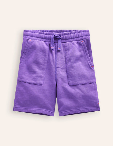 Garment Dye Shorts-Crocus Purple